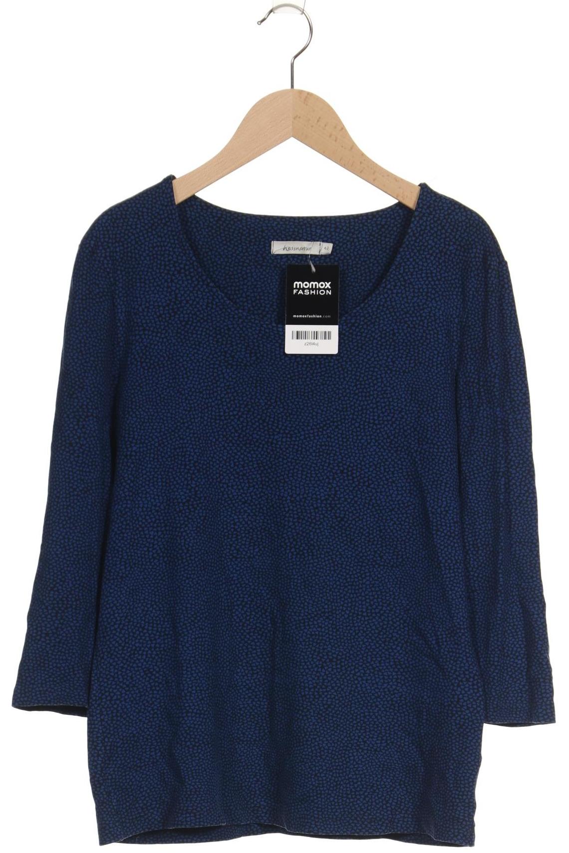 

hessnatur Damen Langarmshirt, marineblau, Gr. 42
