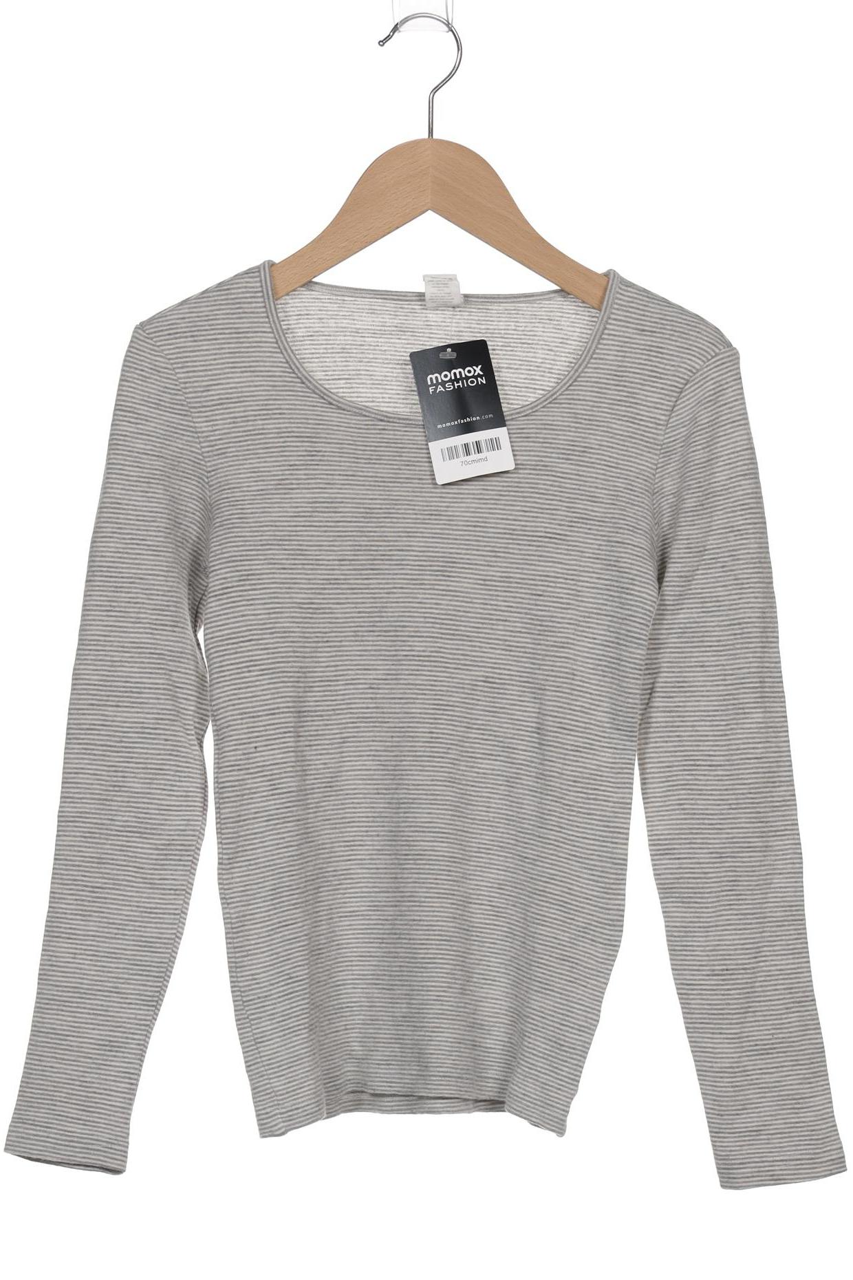 

hessnatur Damen Langarmshirt, grau, Gr. 34
