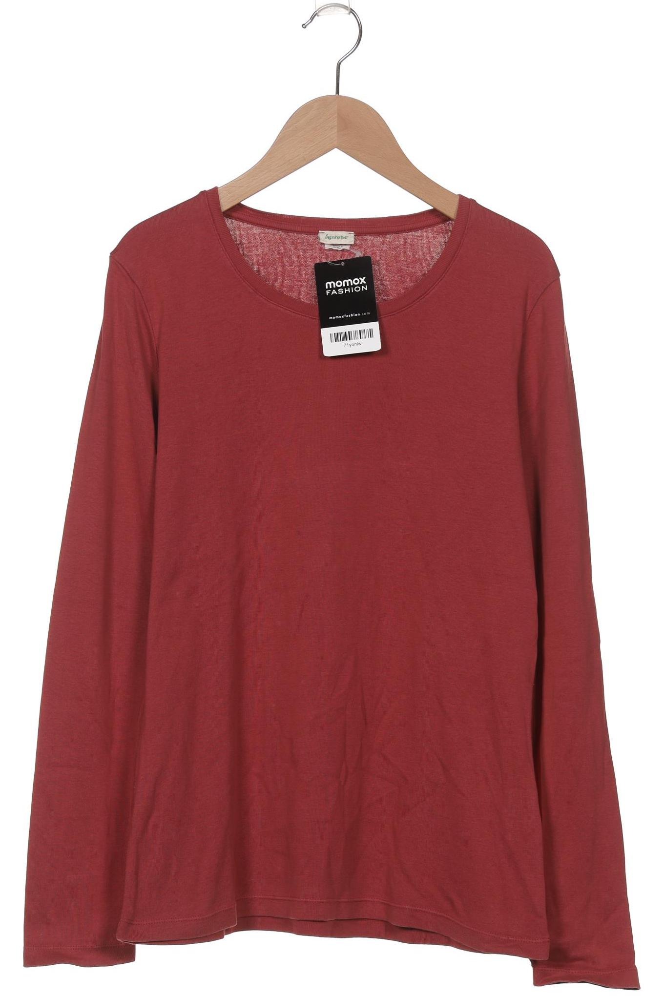 

hessnatur Damen Langarmshirt, bordeaux, Gr. 40