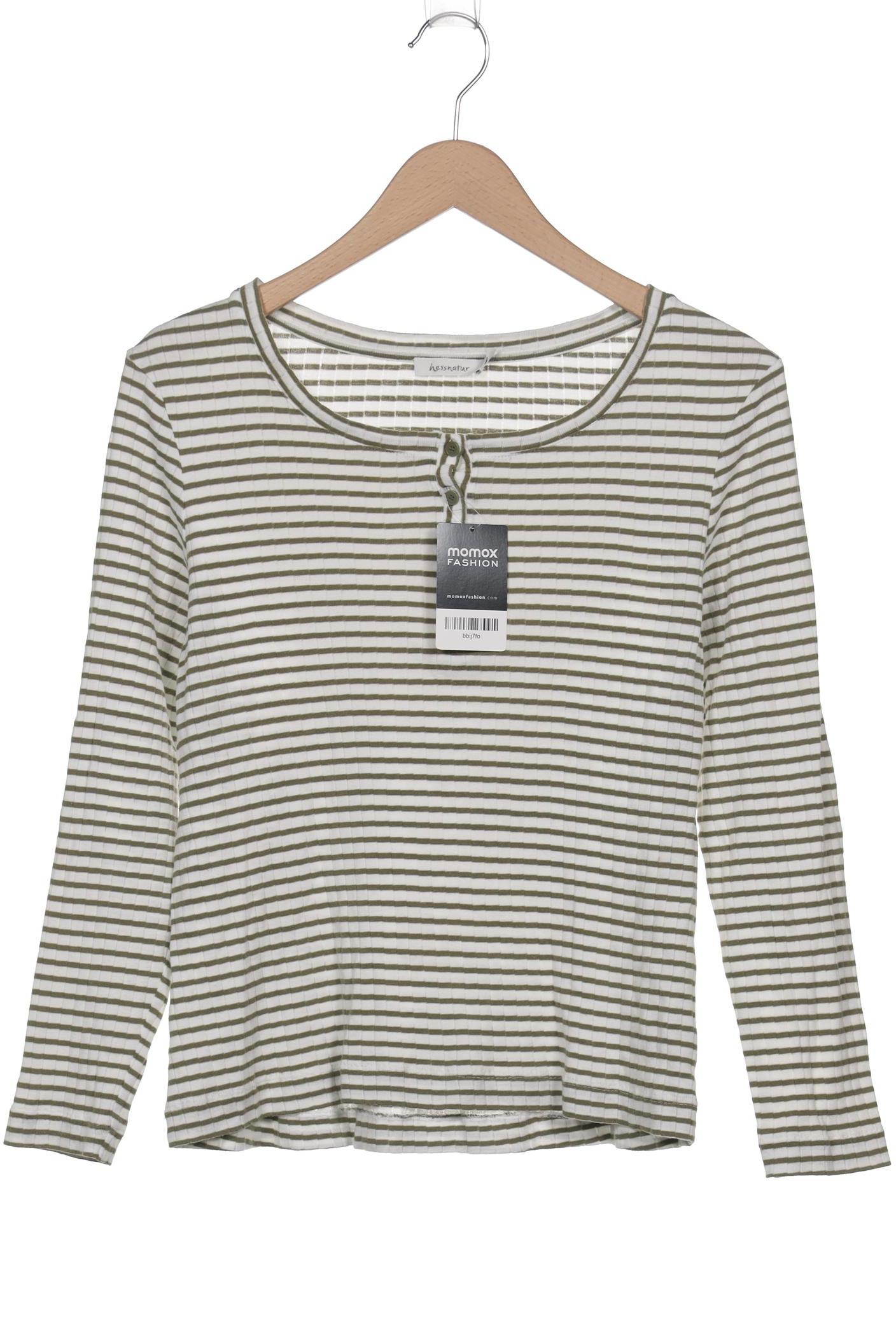

hessnatur Damen Langarmshirt, weiß, Gr. 40