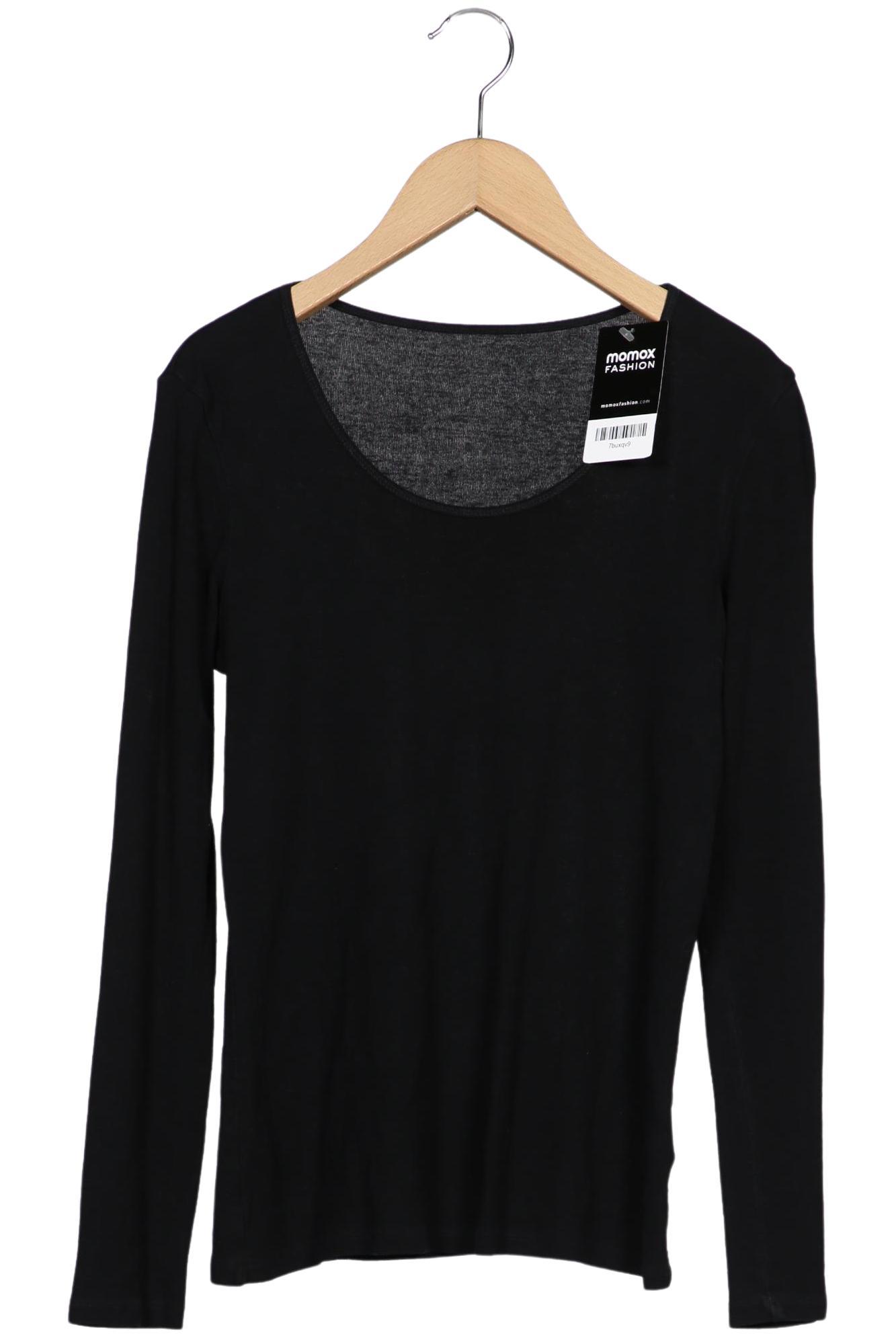 

hessnatur Damen Langarmshirt, schwarz, Gr. 38