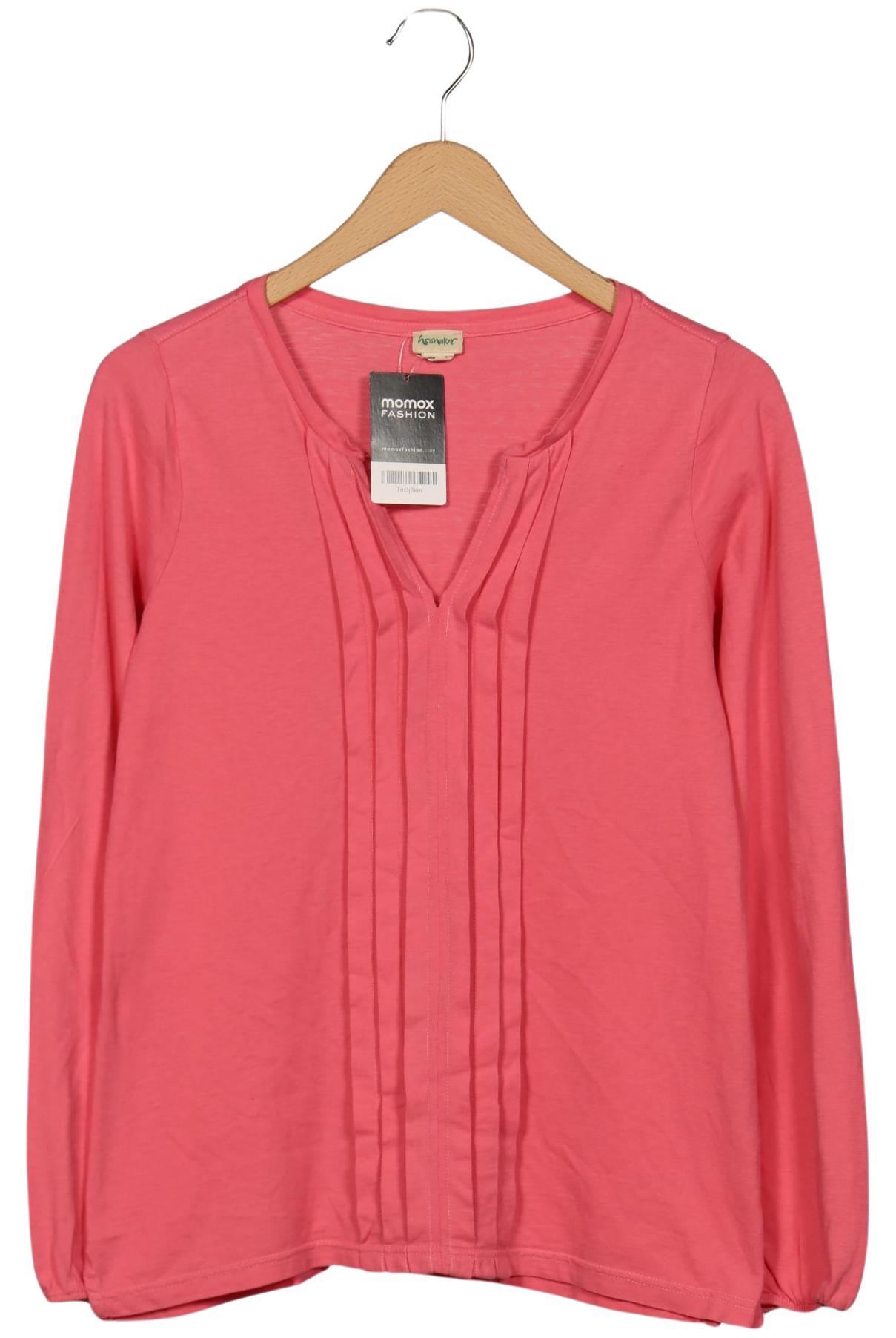 

hessnatur Damen Langarmshirt, pink, Gr. 38