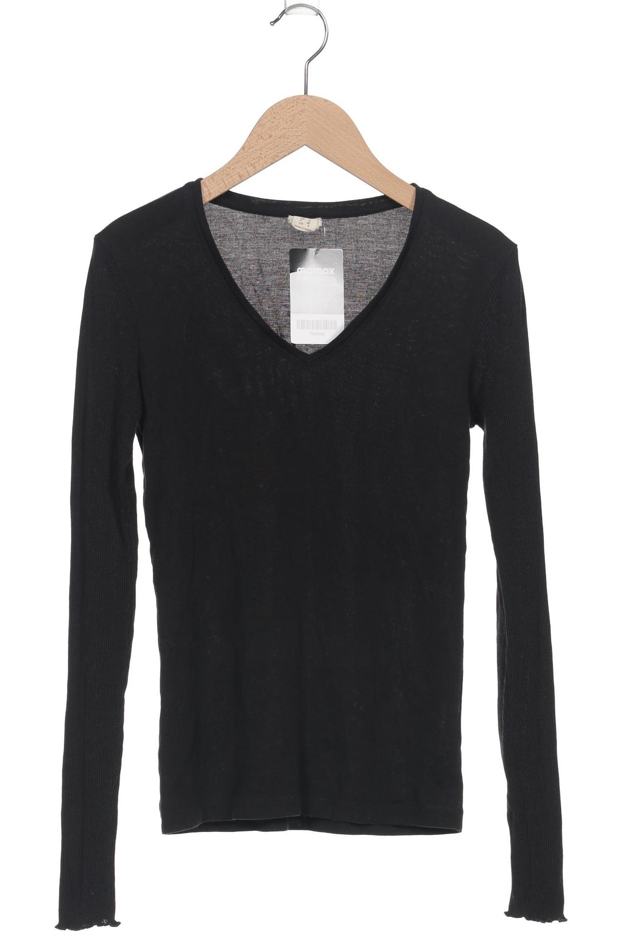 

hessnatur Damen Langarmshirt, schwarz, Gr. 34