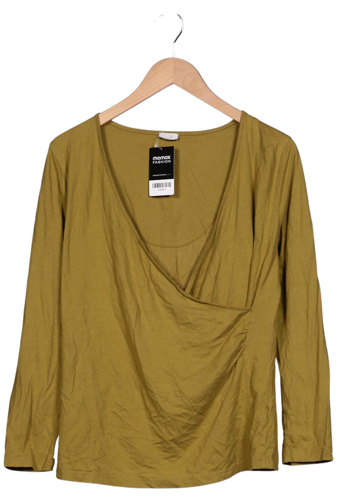 

hessnatur Damen Langarmshirt, grün, Gr. 46