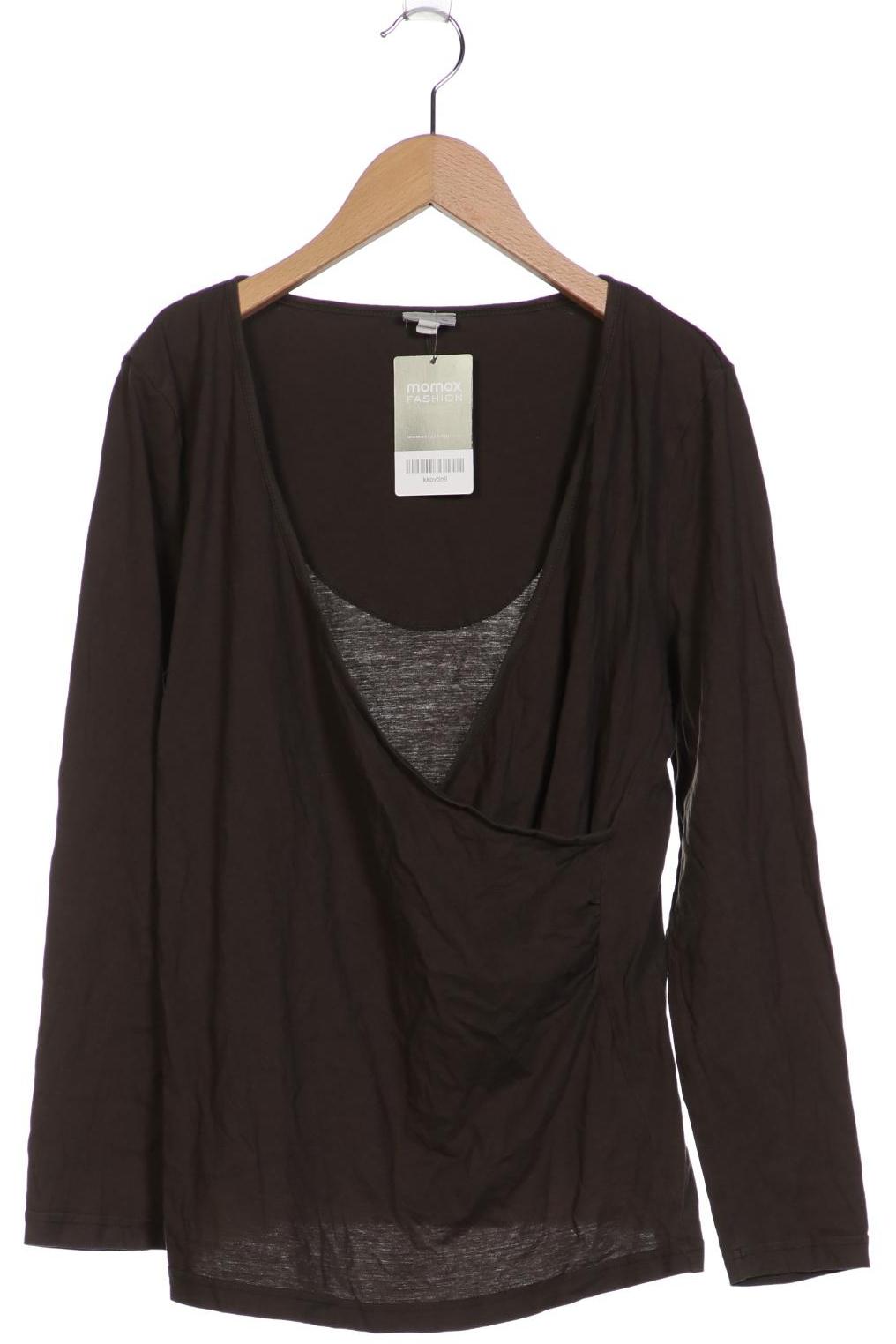 

hessnatur Damen Langarmshirt, grün, Gr. 42