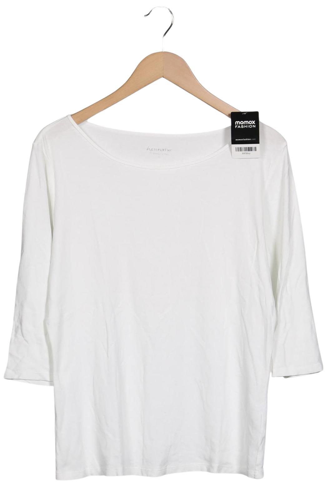 

hessnatur Damen Langarmshirt, weiß, Gr. 34