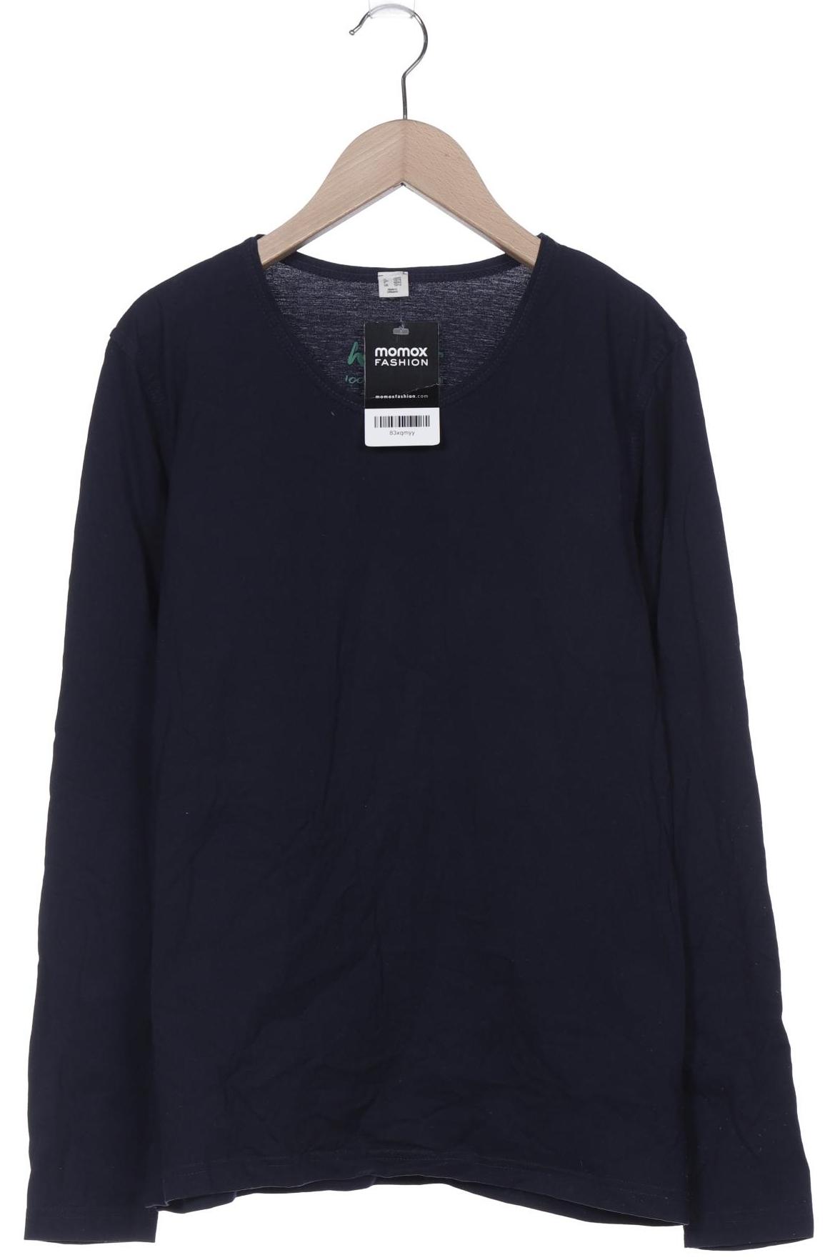 

hessnatur Damen Langarmshirt, marineblau, Gr. 40