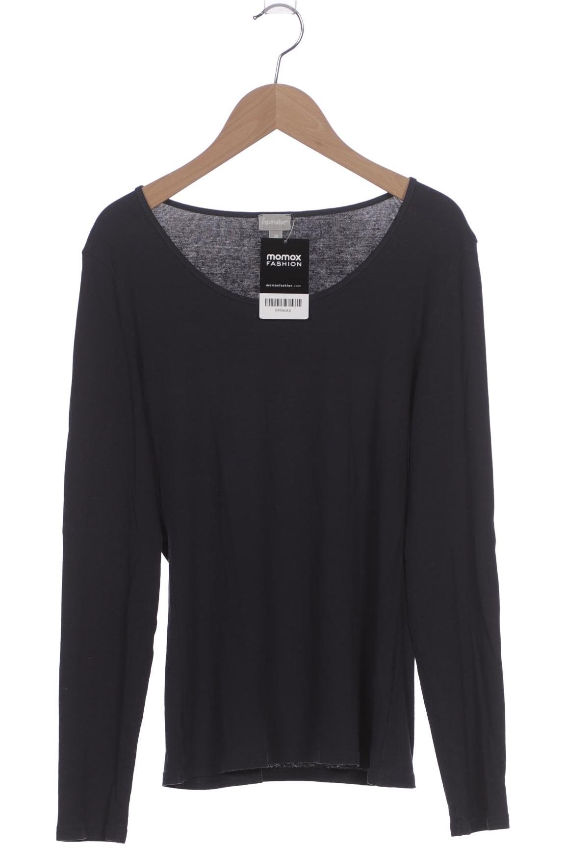 

hessnatur Damen Langarmshirt, marineblau, Gr. 38