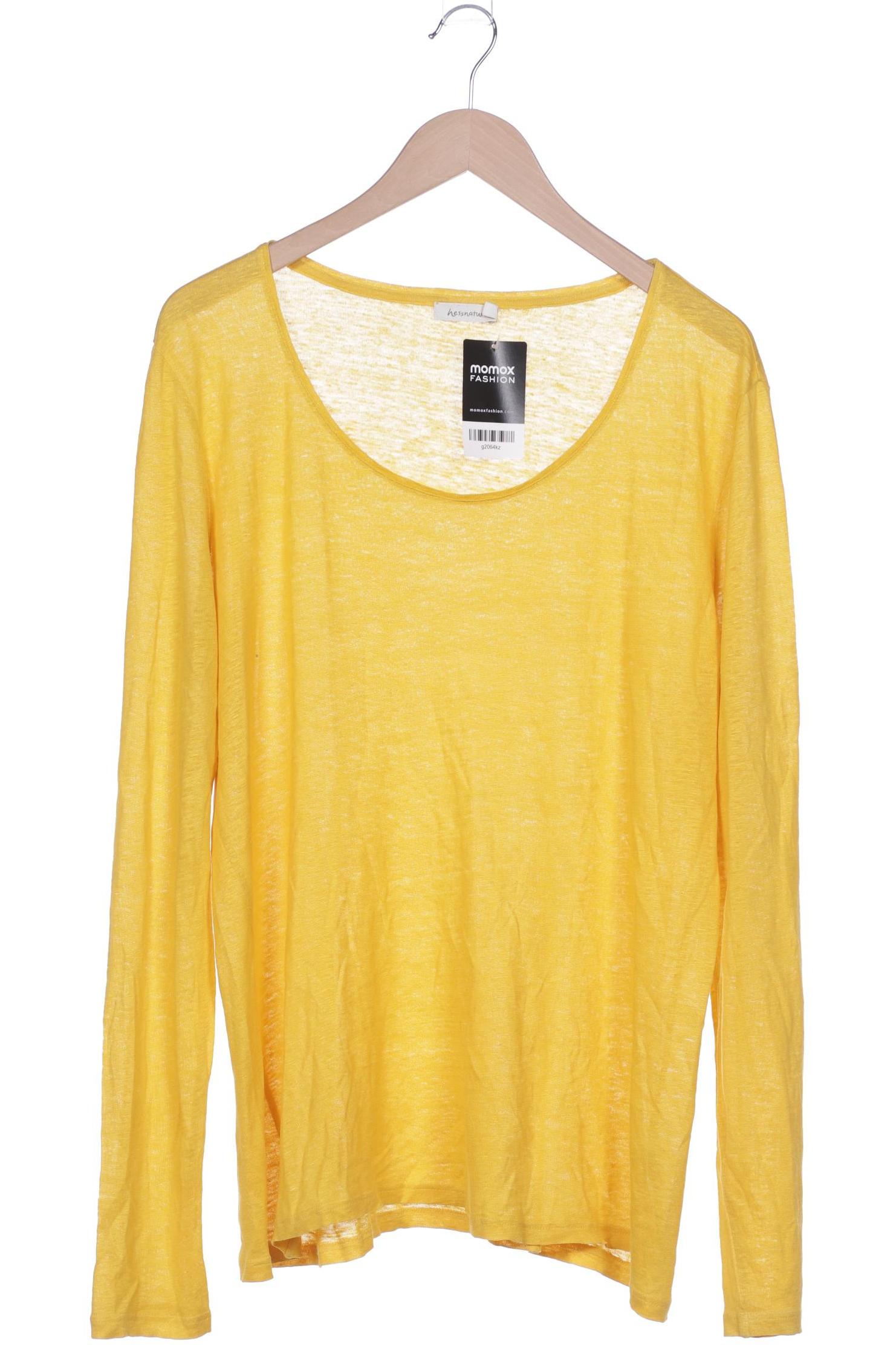 

hessnatur Damen Langarmshirt, gelb, Gr. 48