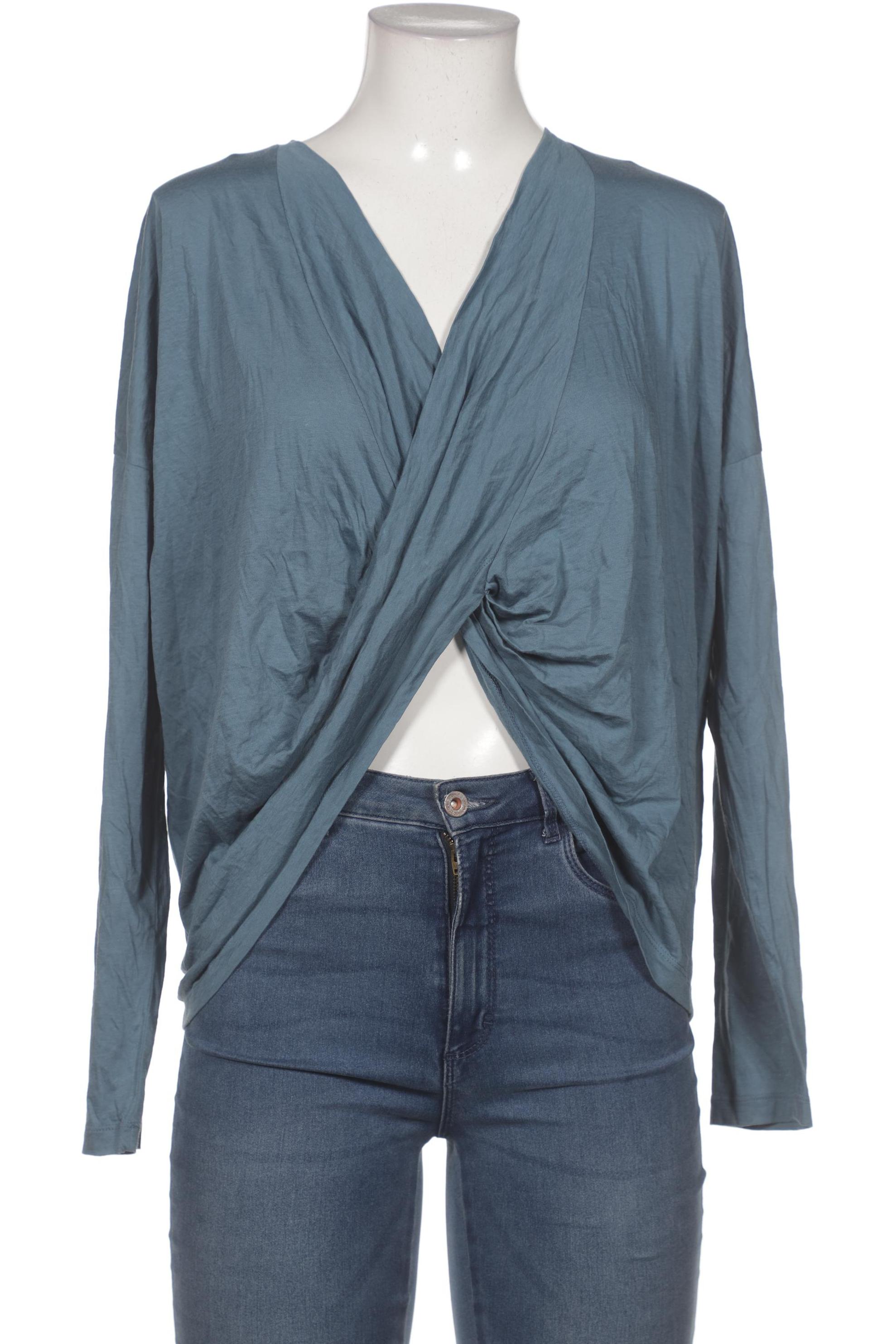 

hessnatur Damen Langarmshirt, blau, Gr. 42