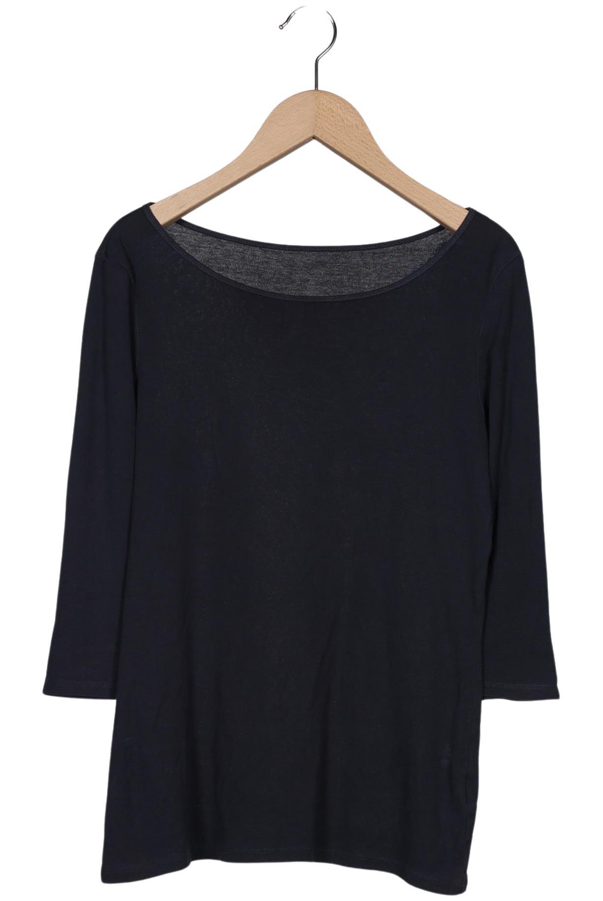 

hessnatur Damen Langarmshirt, marineblau, Gr. 38