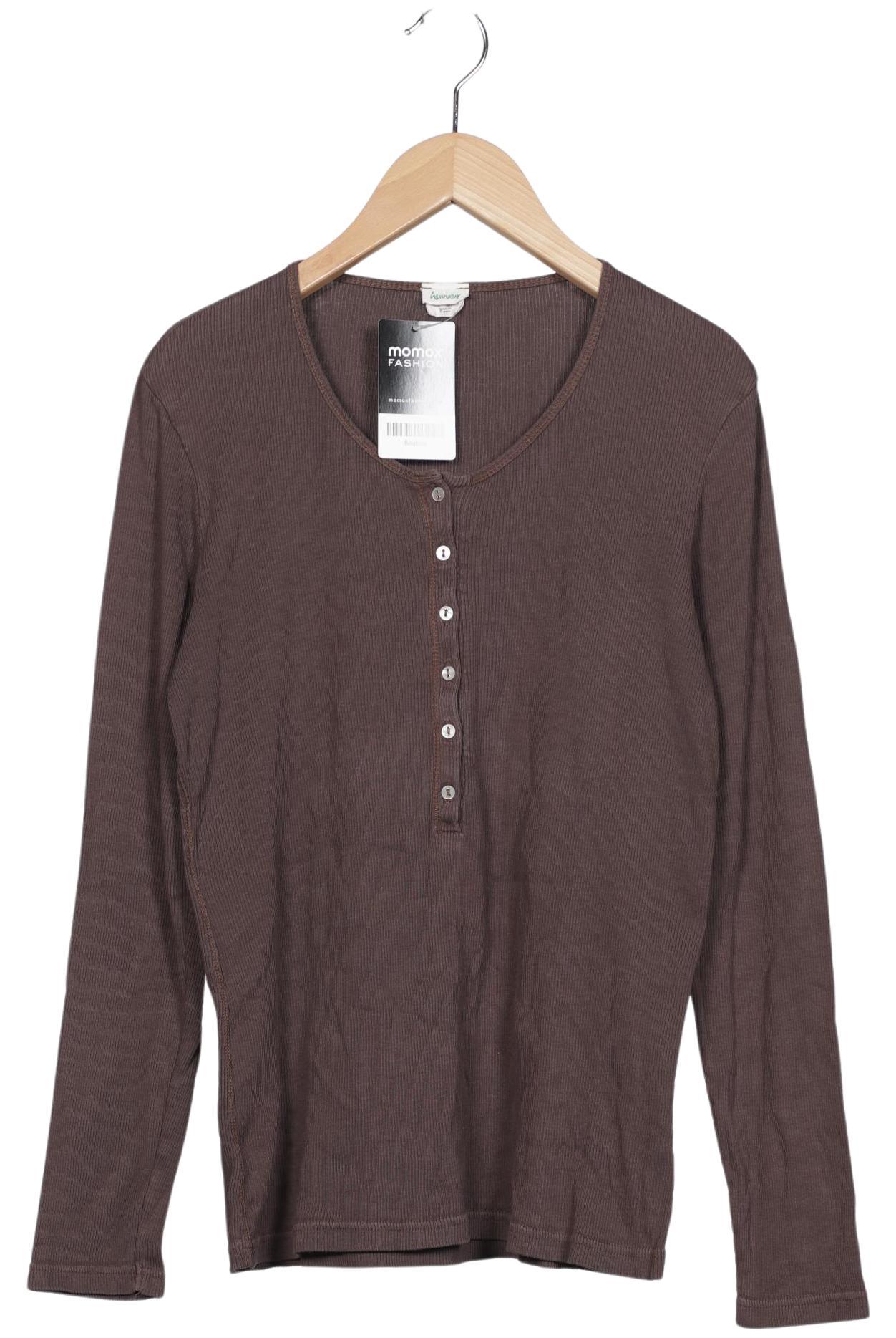 

hessnatur Damen Langarmshirt, braun, Gr. 40
