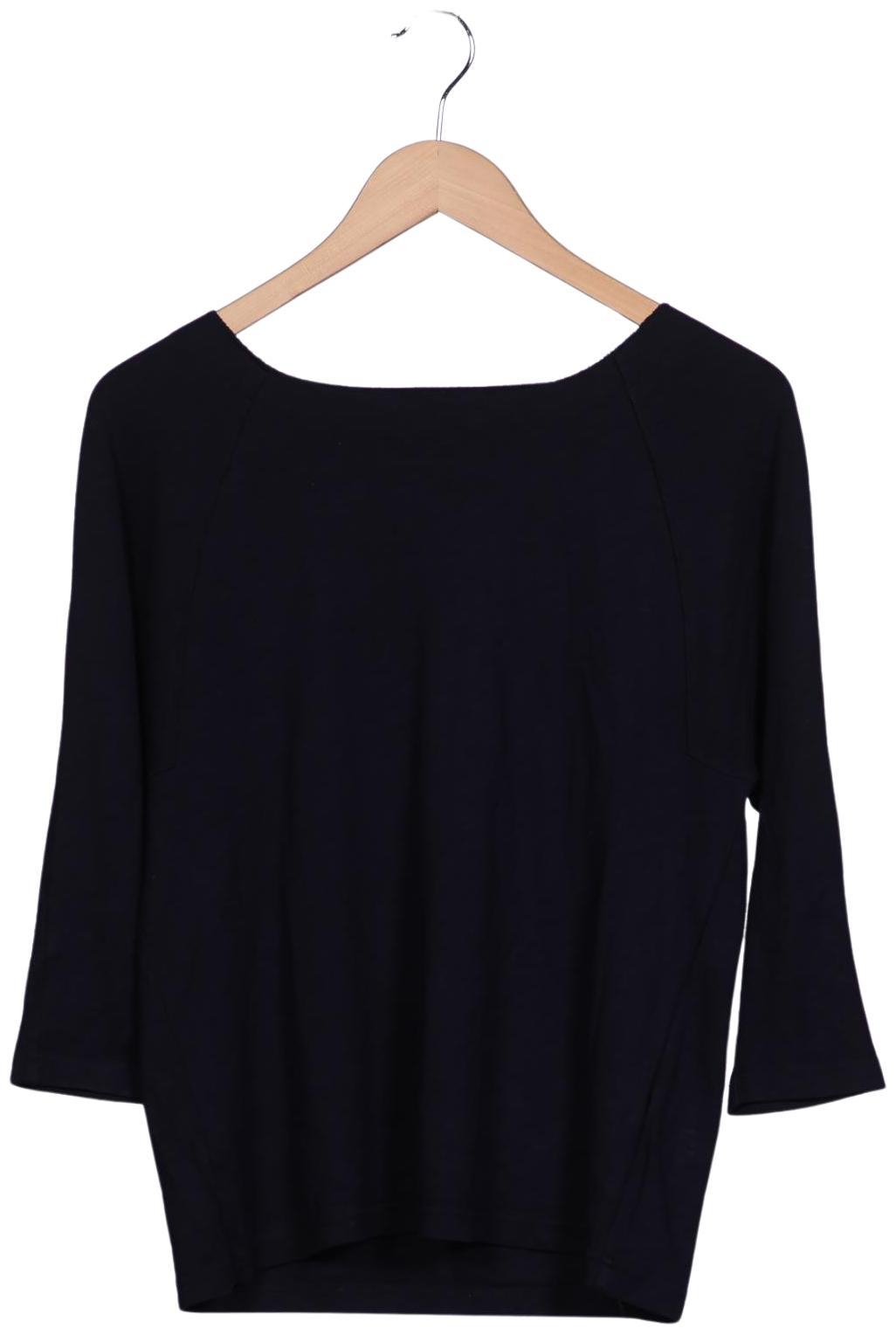 

hessnatur Damen Langarmshirt, marineblau, Gr. 36