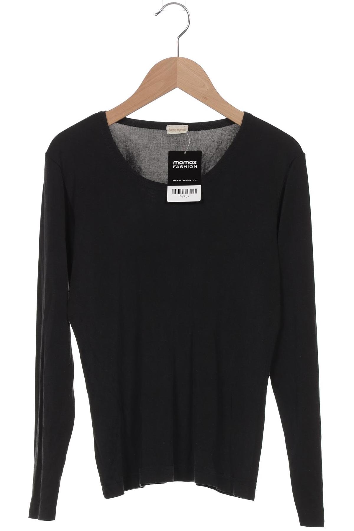 

hessnatur Damen Langarmshirt, schwarz, Gr. 34
