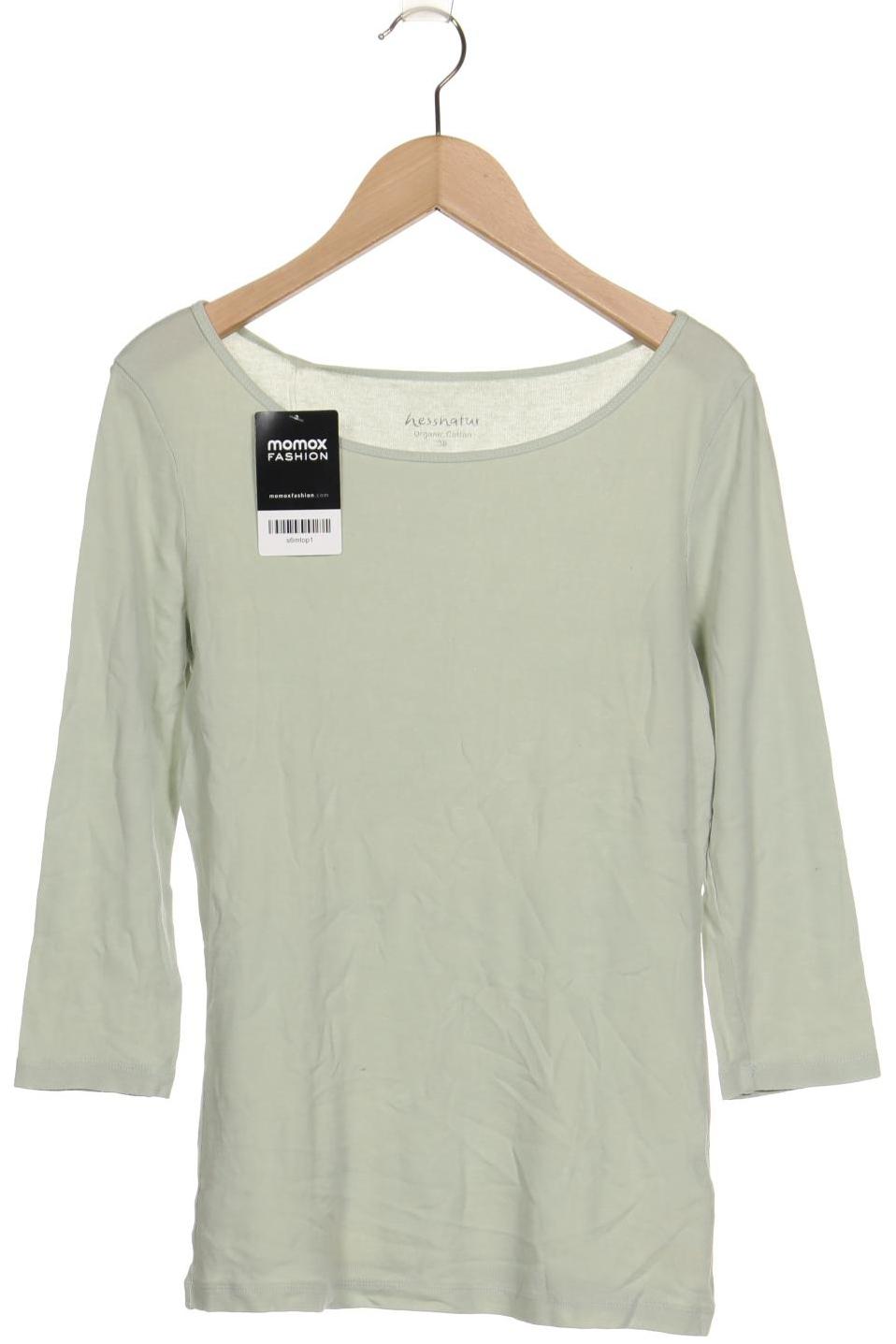 

hessnatur Damen Langarmshirt, hellgrün, Gr. 38