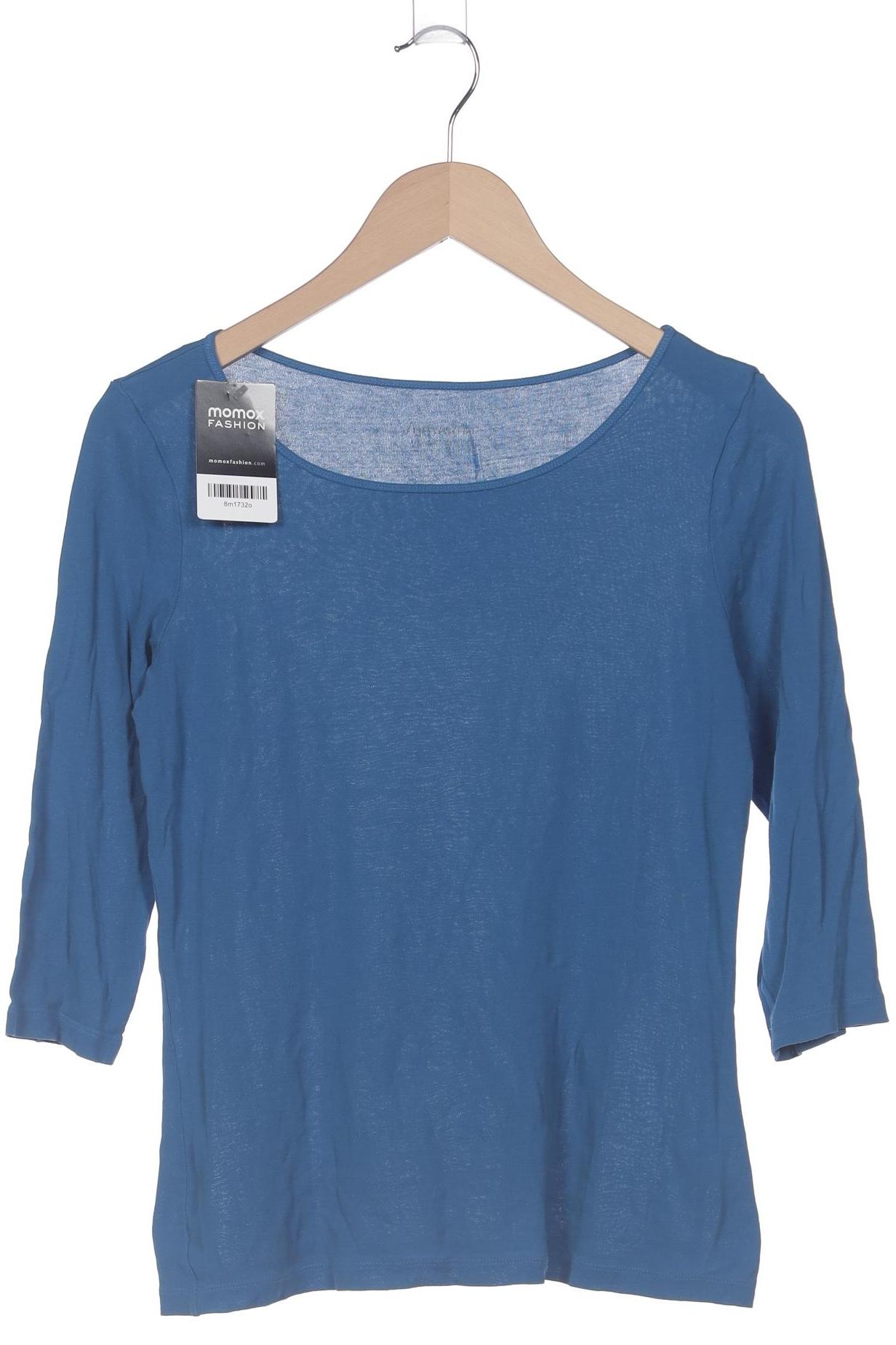 

hessnatur Damen Langarmshirt, blau, Gr. 34
