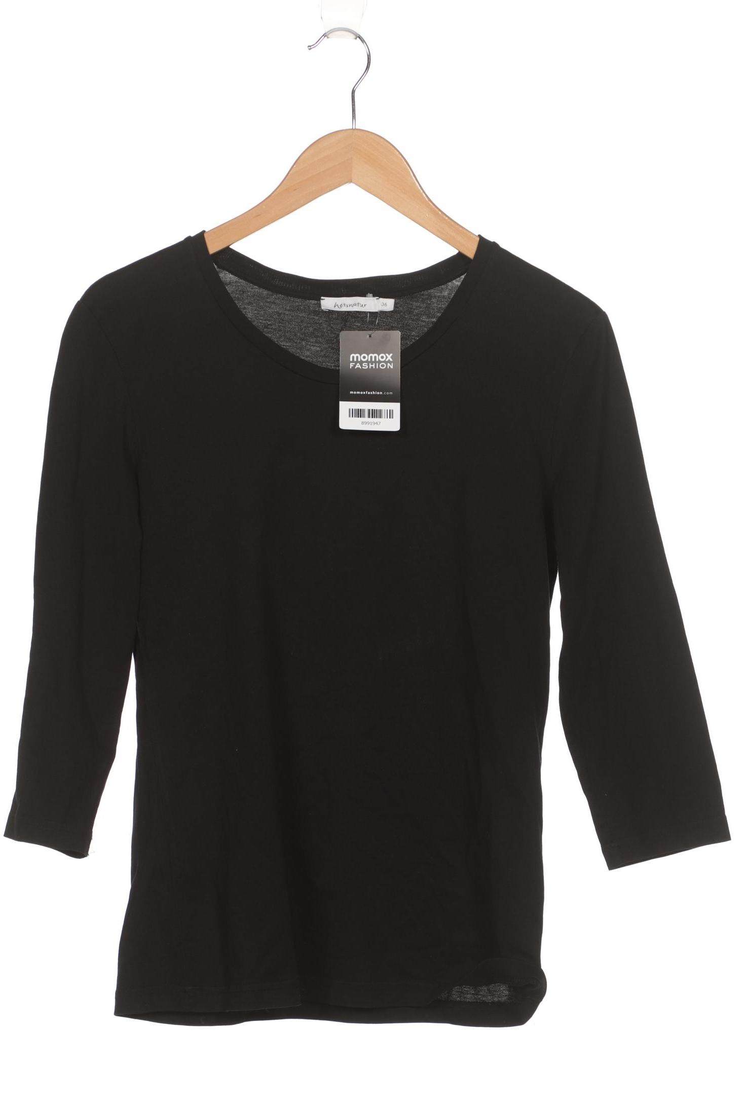 

hessnatur Damen Langarmshirt, schwarz, Gr. 36