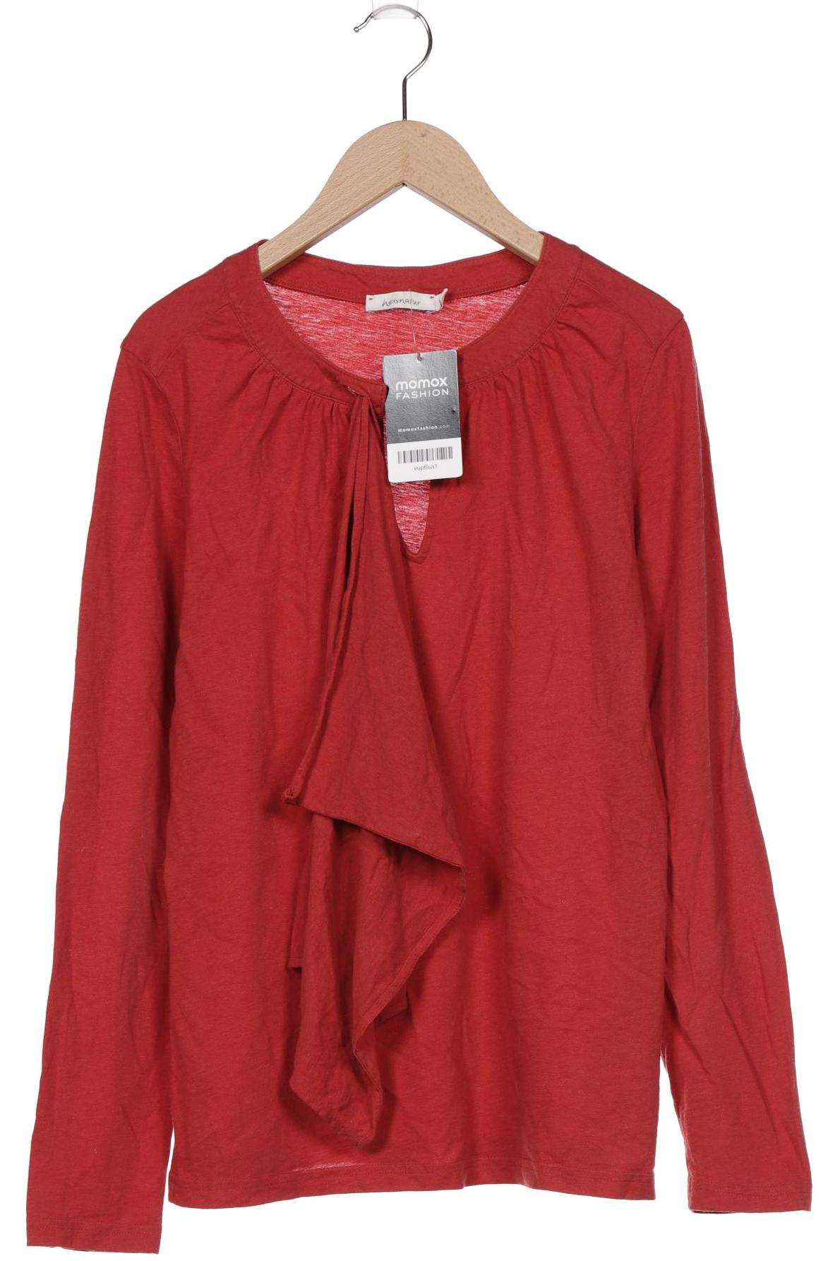 

hessnatur Damen Langarmshirt, rot, Gr. 38