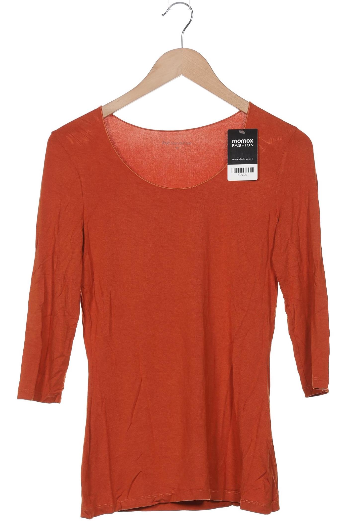 

hessnatur Damen Langarmshirt, orange, Gr. 38