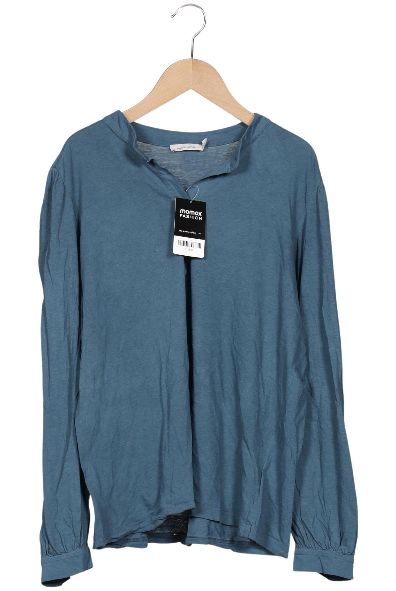 

hessnatur Damen Langarmshirt, blau, Gr. 44