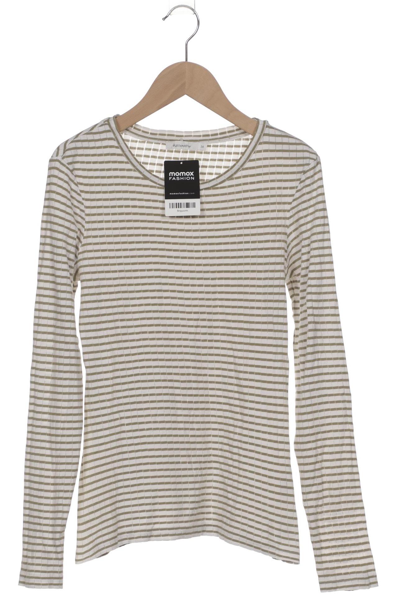 

hessnatur Damen Langarmshirt, weiß, Gr. 36