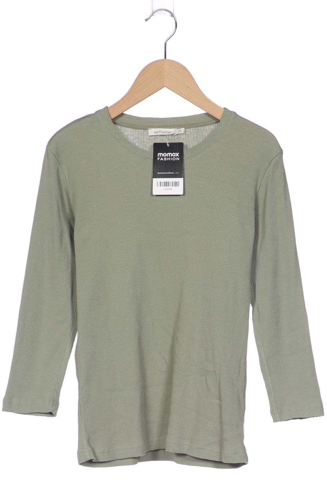 

hessnatur Damen Langarmshirt, hellgrün, Gr. 34