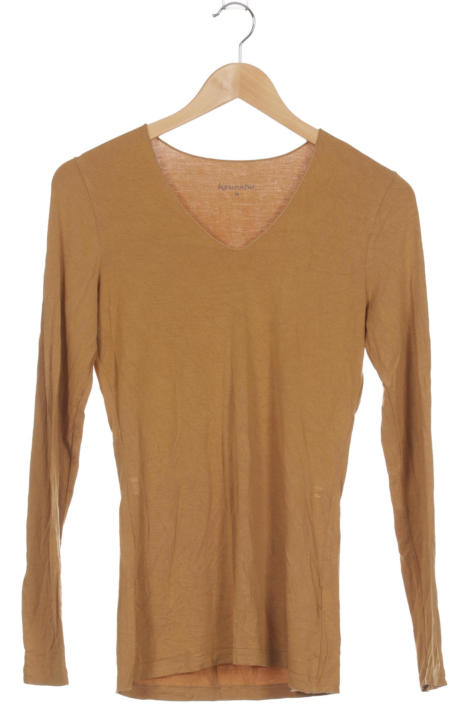

hessnatur Damen Langarmshirt, orange, Gr. 38