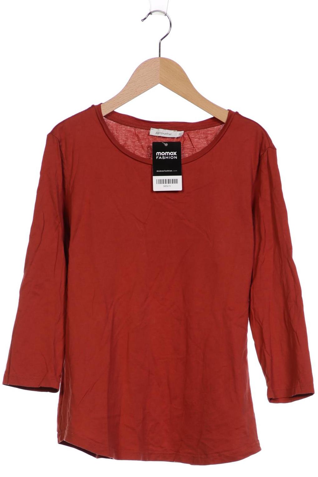 

hessnatur Damen Langarmshirt, rot, Gr. 40