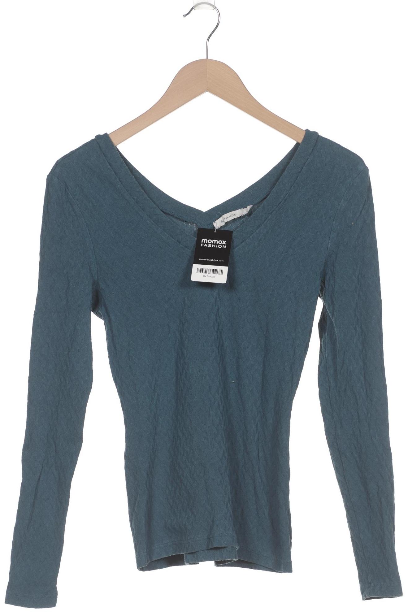 

hessnatur Damen Langarmshirt, blau, Gr. 36
