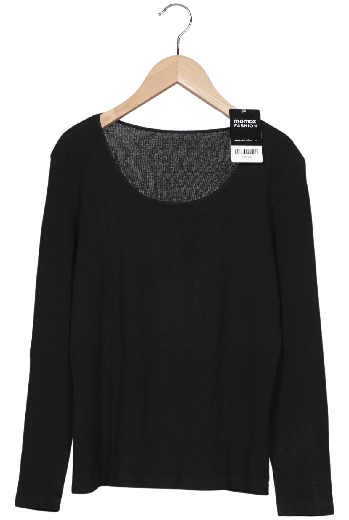 

hessnatur Damen Langarmshirt, schwarz, Gr. 40