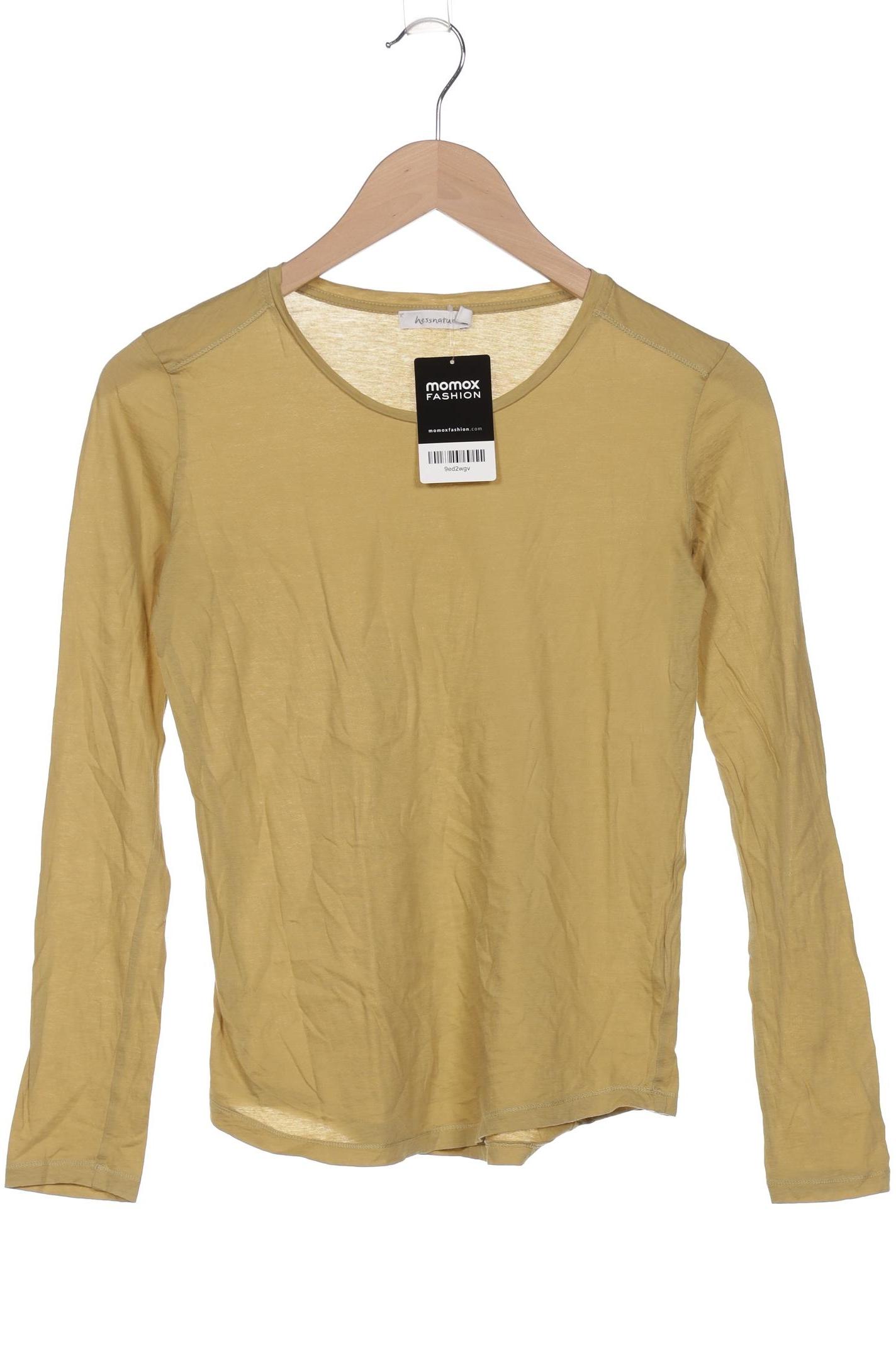 

hessnatur Damen Langarmshirt, grün, Gr. 34