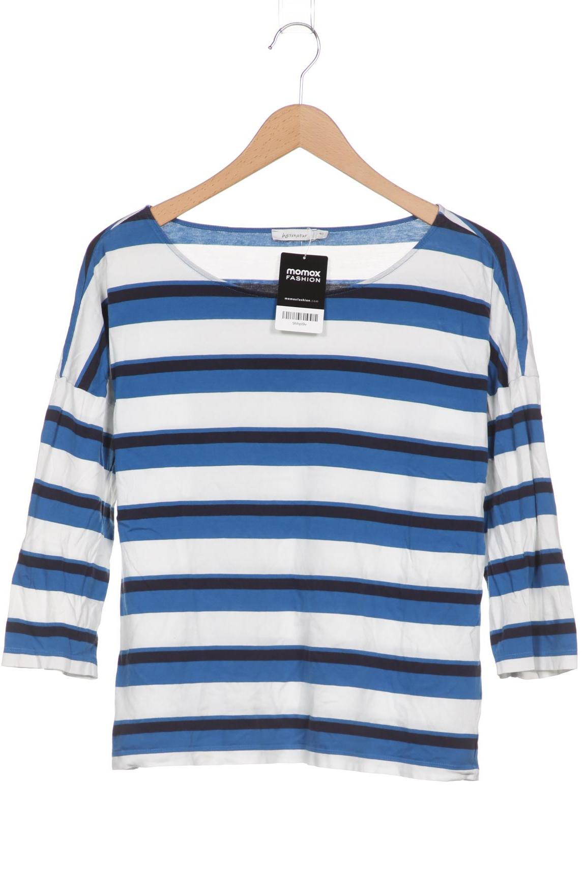 

hessnatur Damen Langarmshirt, blau, Gr. 40
