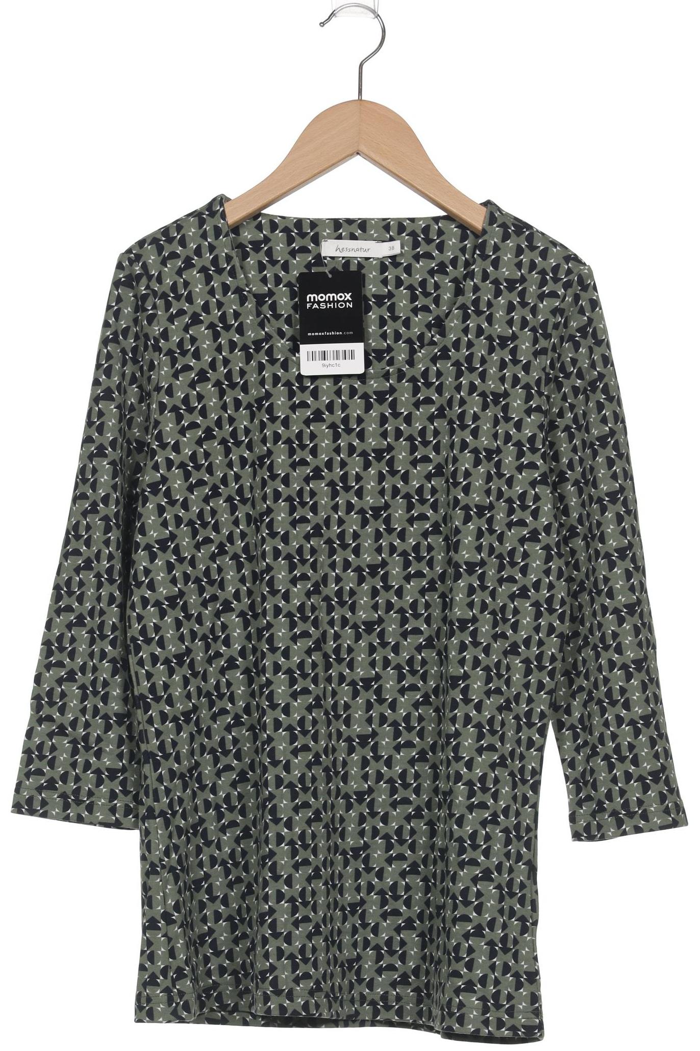 

hessnatur Damen Langarmshirt, grün, Gr. 38