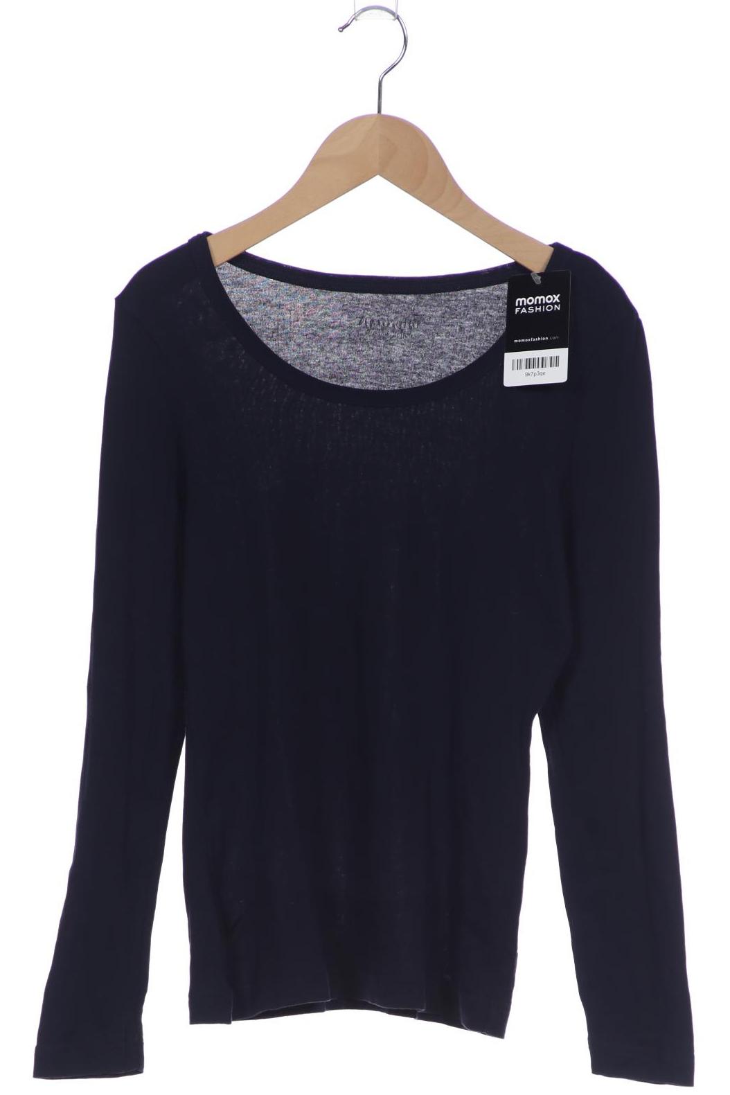 

hessnatur Damen Langarmshirt, marineblau, Gr. 34