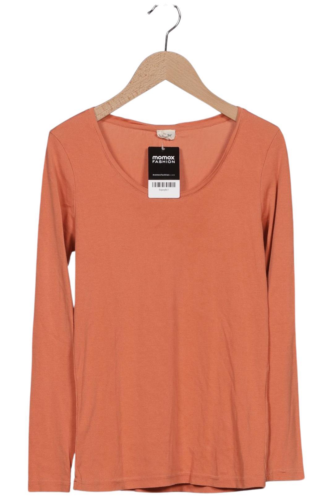 

hessnatur Damen Langarmshirt, orange, Gr. 38