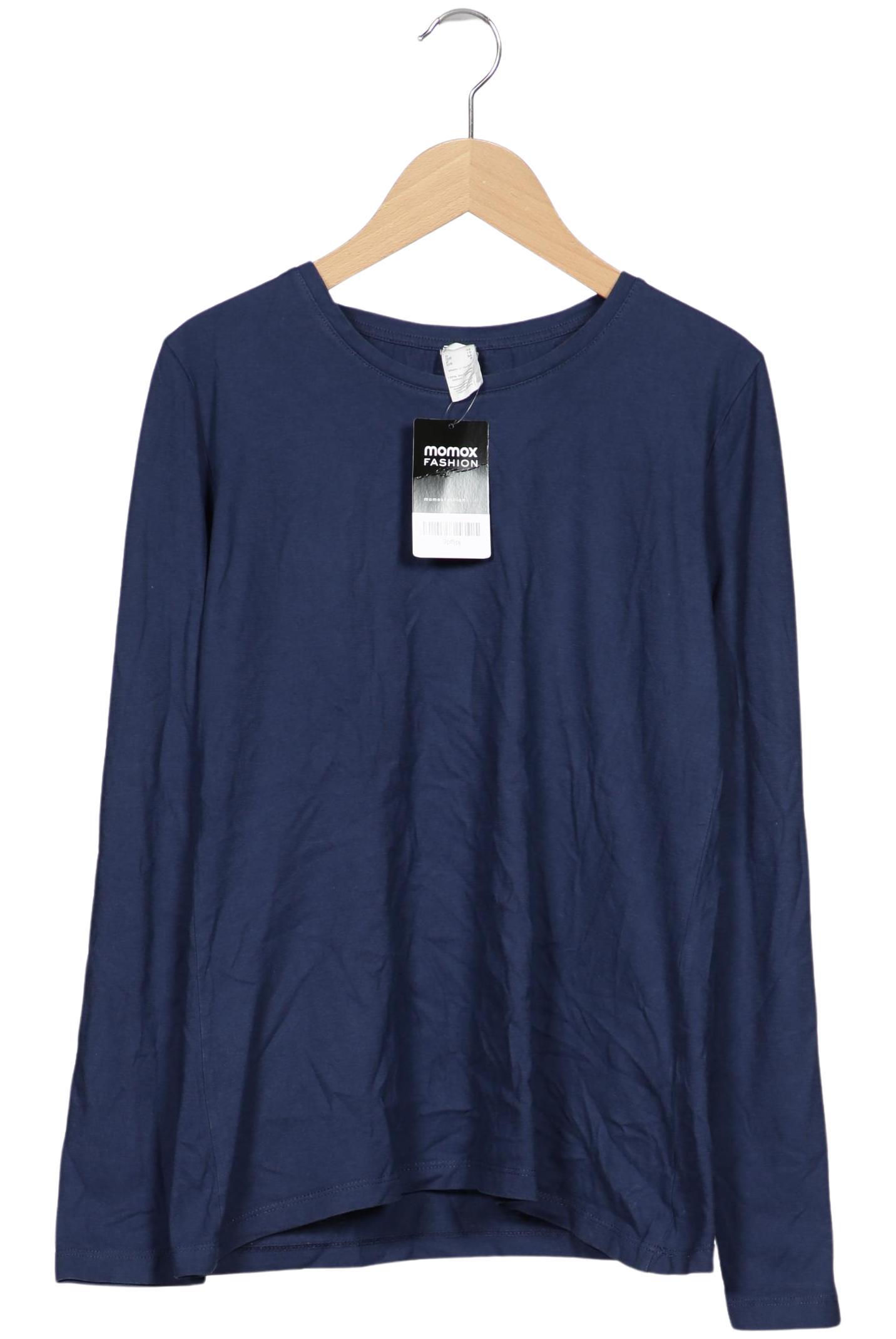 

hessnatur Damen Langarmshirt, marineblau, Gr. 36