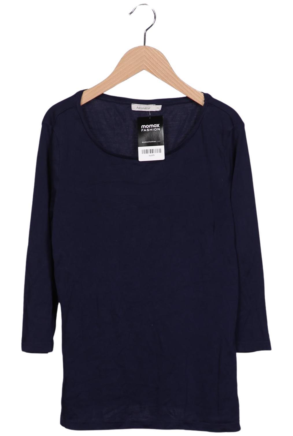 

hessnatur Damen Langarmshirt, marineblau, Gr. 42