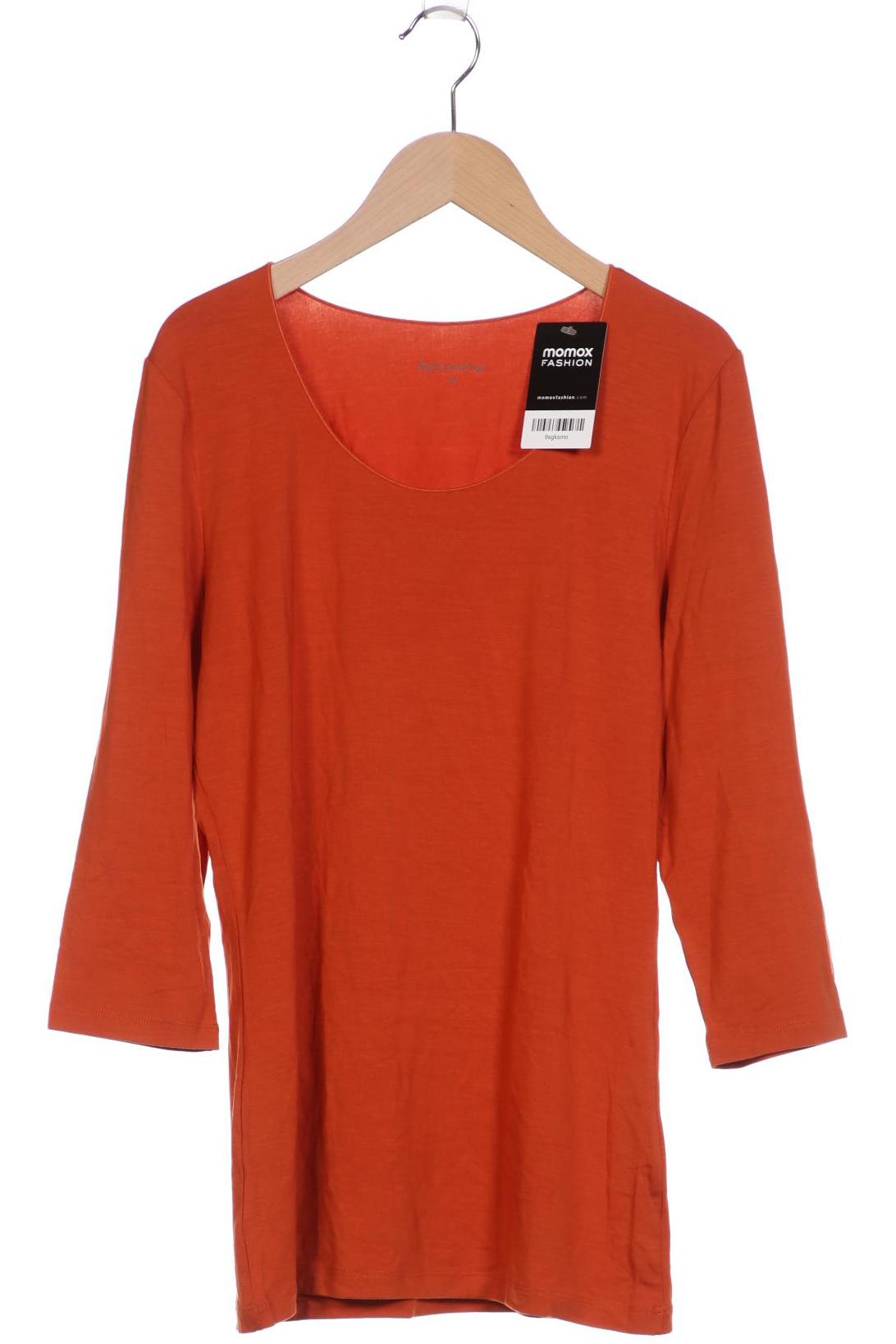 

hessnatur Damen Langarmshirt, orange, Gr. 40