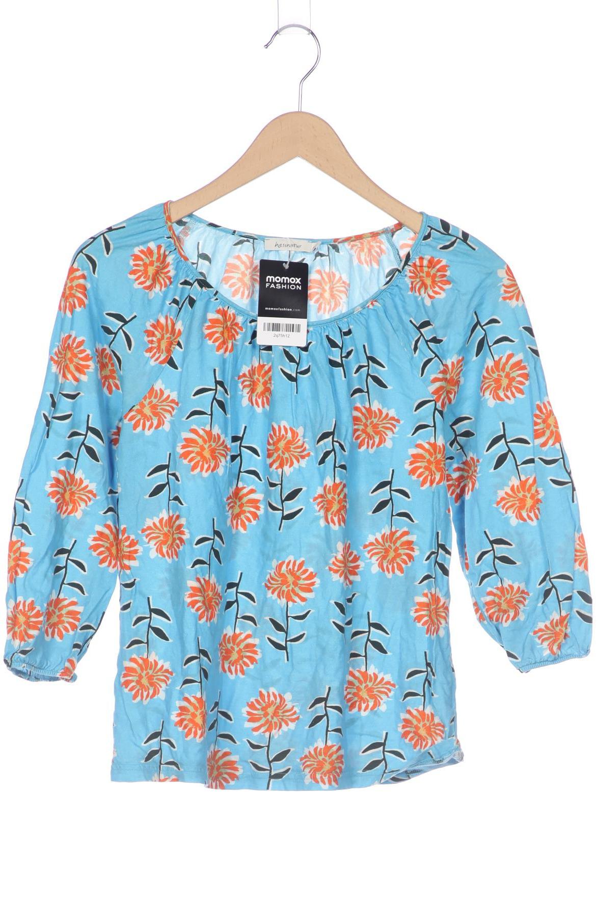 

hessnatur Damen Langarmshirt, blau, Gr. 40