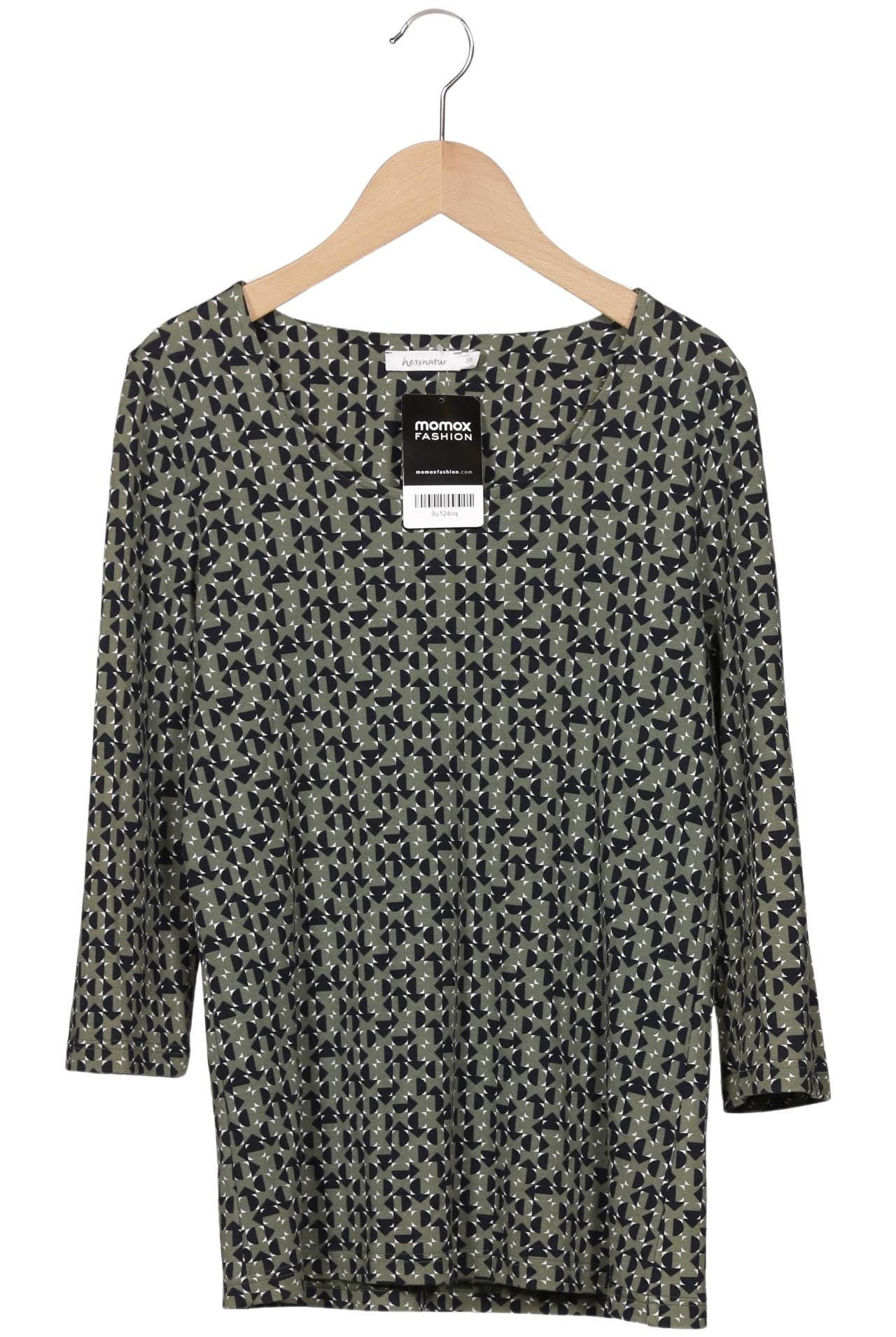 

hessnatur Damen Langarmshirt, grün, Gr. 38