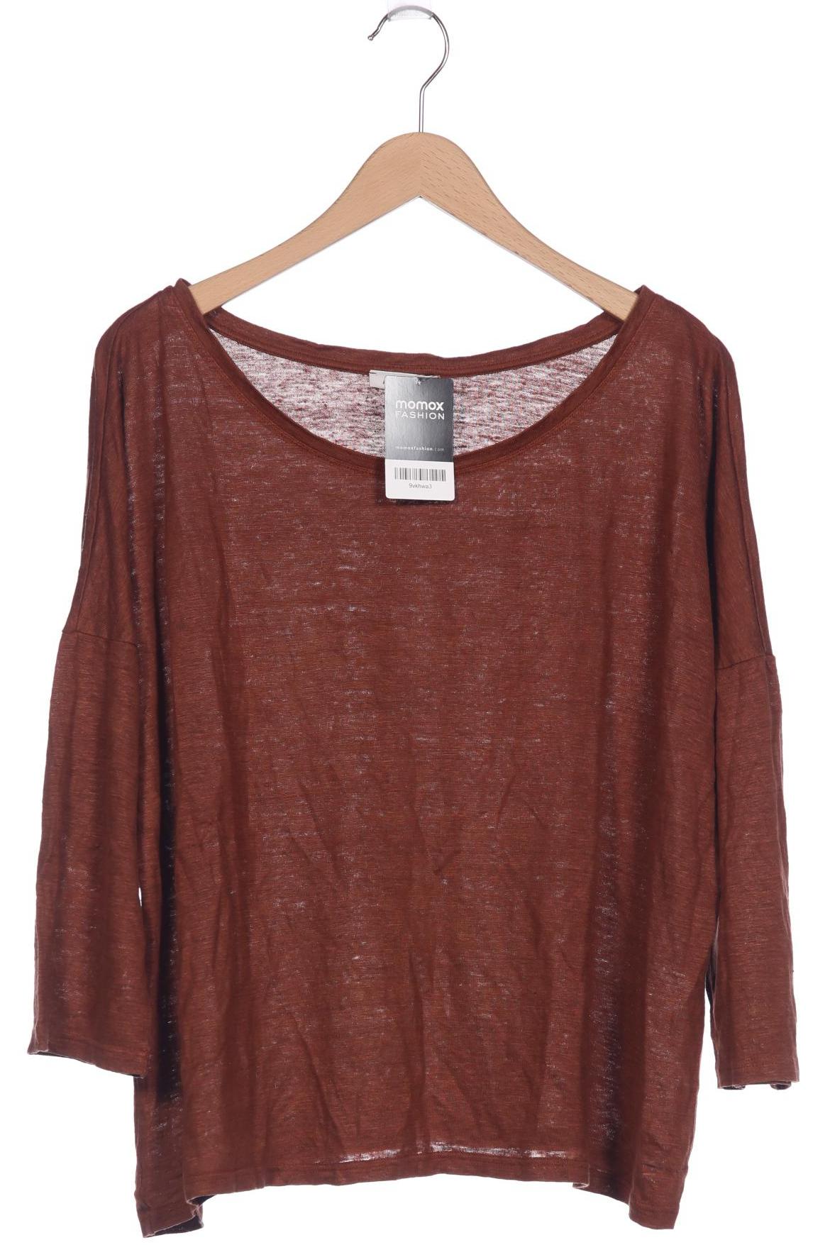 

hessnatur Damen Langarmshirt, braun, Gr. 48
