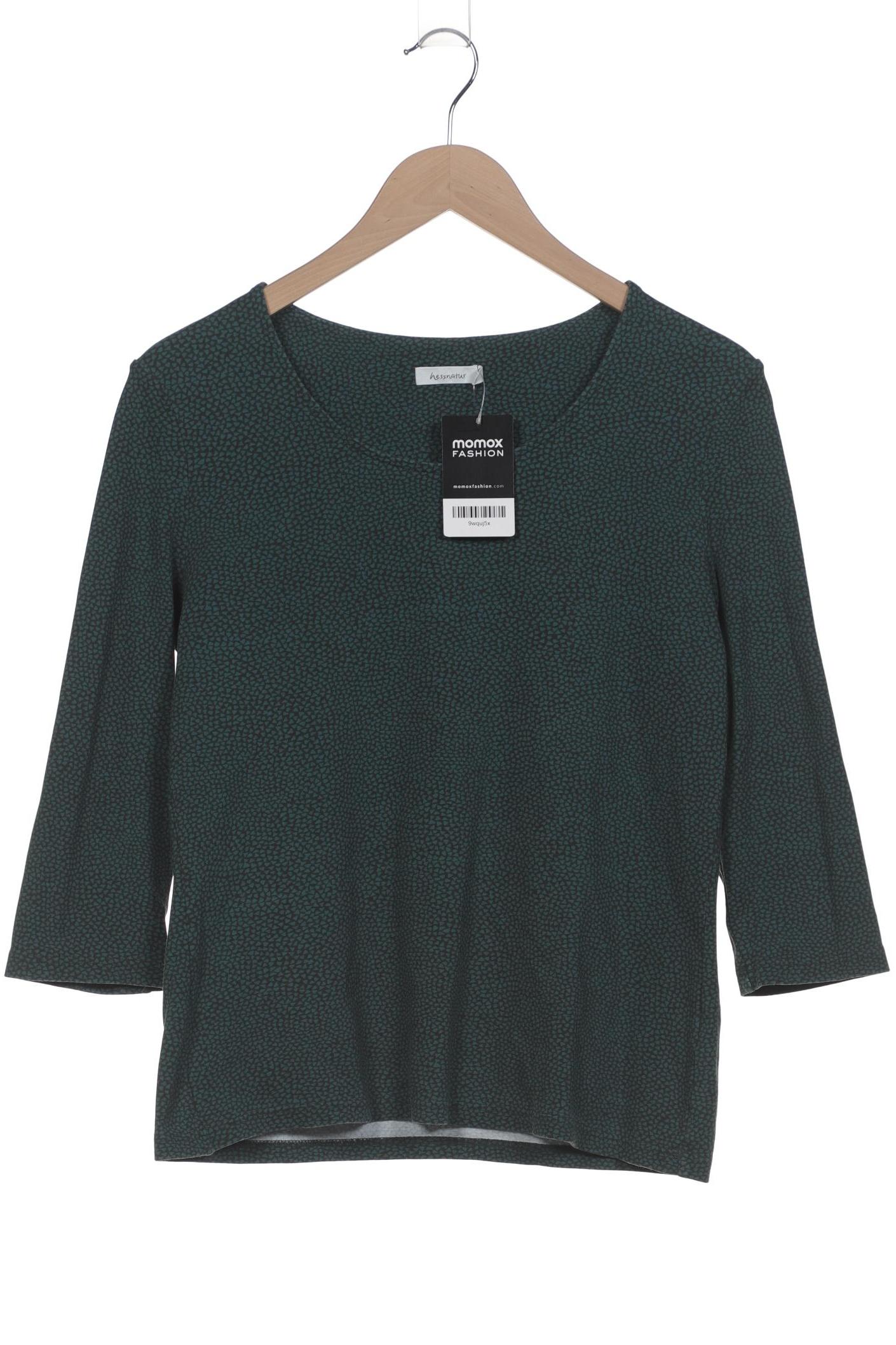 

hessnatur Damen Langarmshirt, grün, Gr. 40