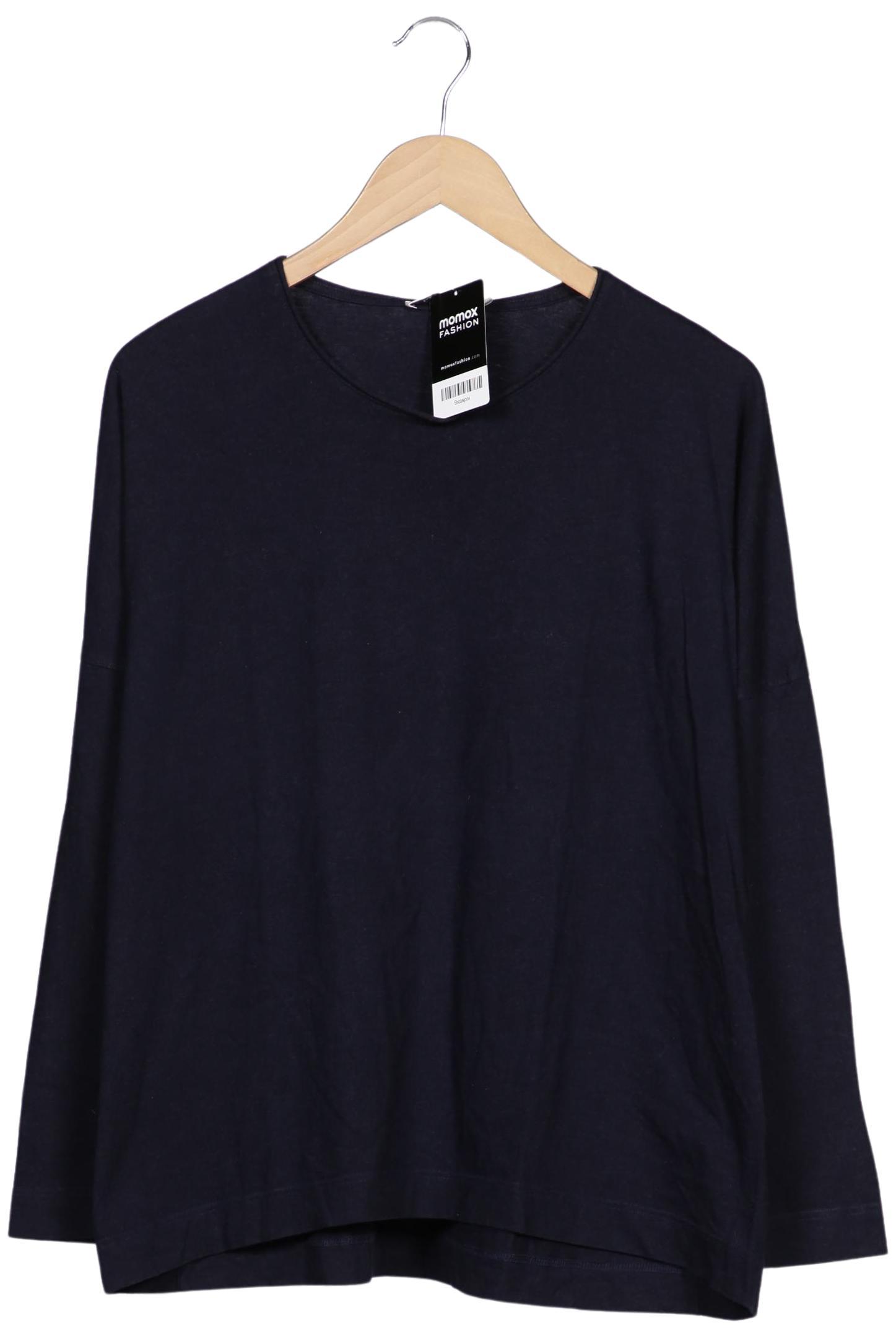 

hessnatur Damen Langarmshirt, marineblau, Gr. 38