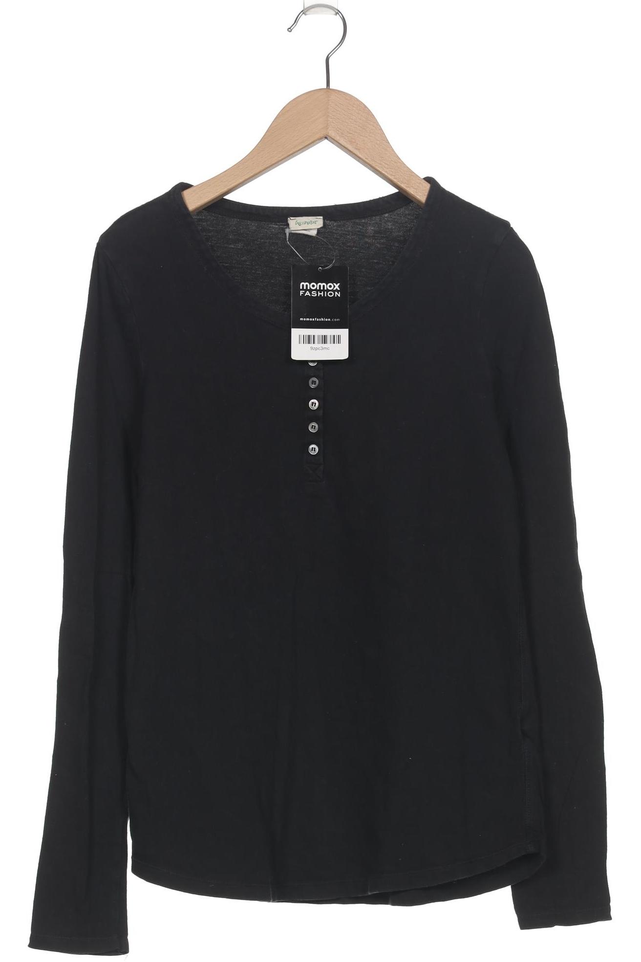 

hessnatur Damen Langarmshirt, marineblau, Gr. 34