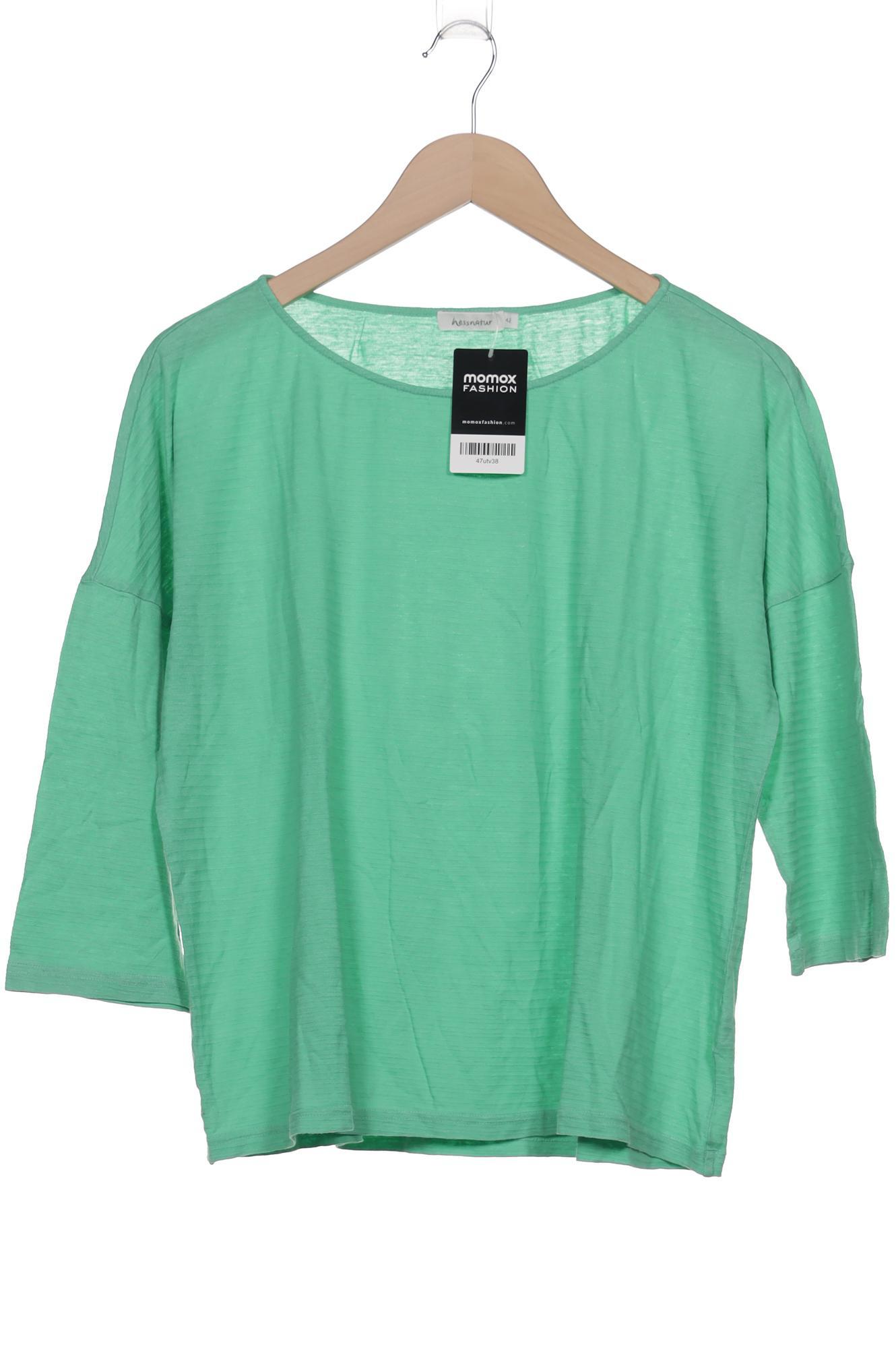 

hessnatur Damen Langarmshirt, grün, Gr. 42