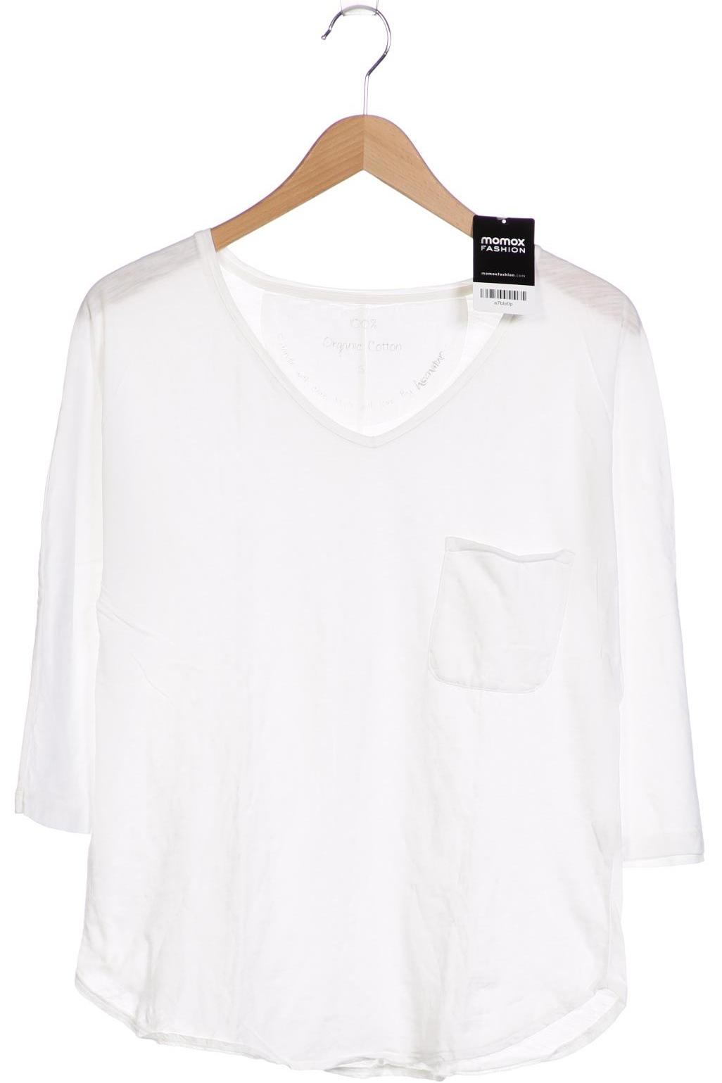 

hessnatur Damen Langarmshirt, weiß, Gr. 36