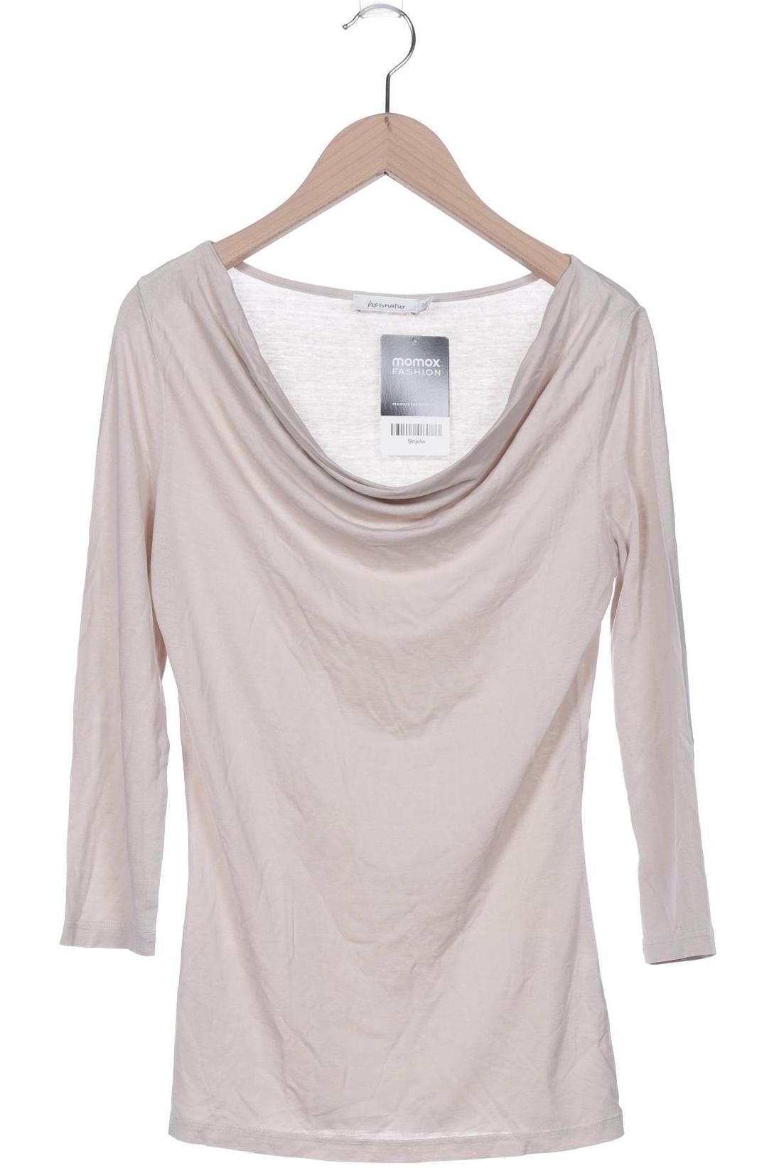 

hessnatur Damen Langarmshirt, beige, Gr. 34
