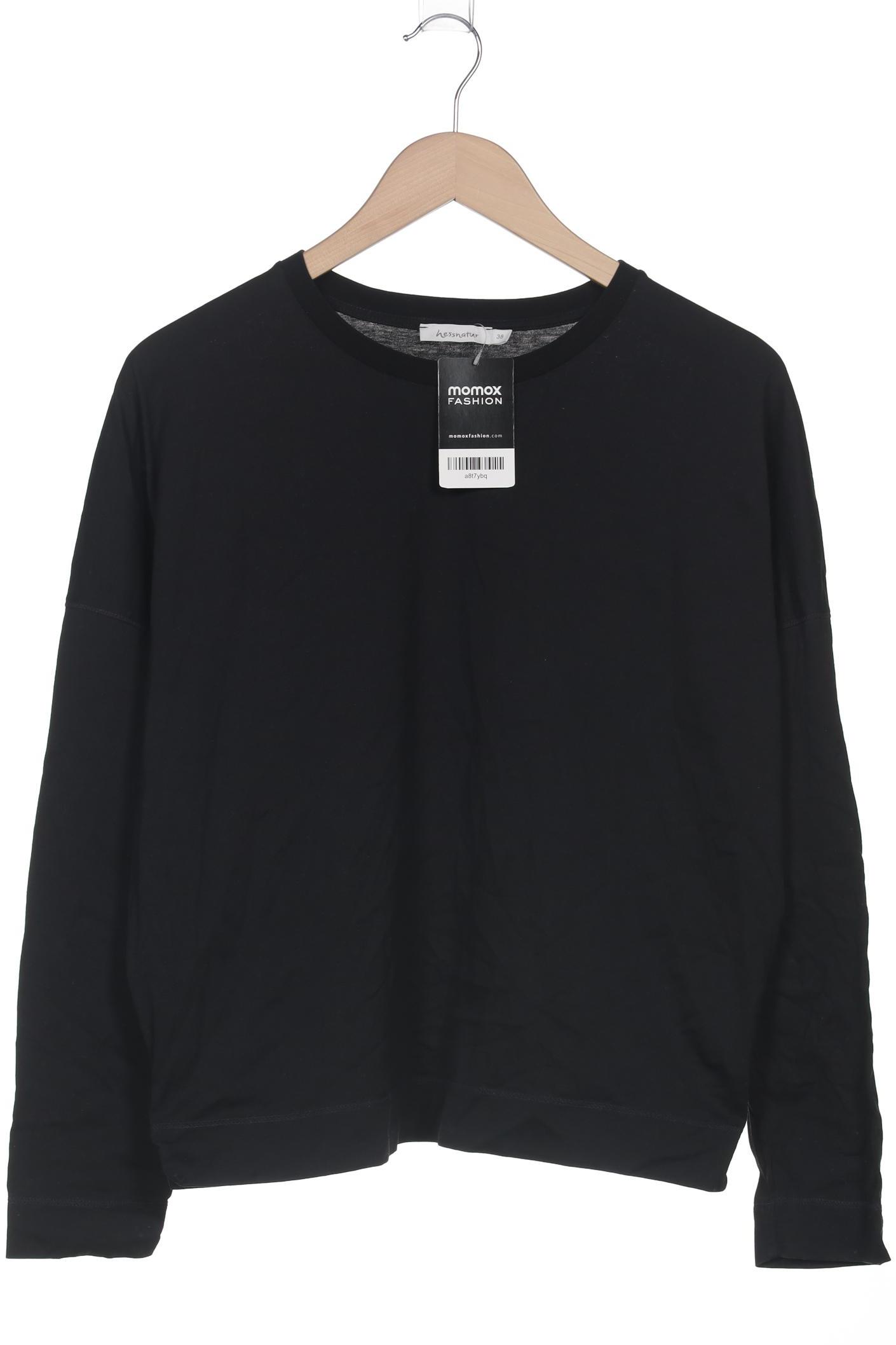 

hessnatur Damen Langarmshirt, schwarz, Gr. 38