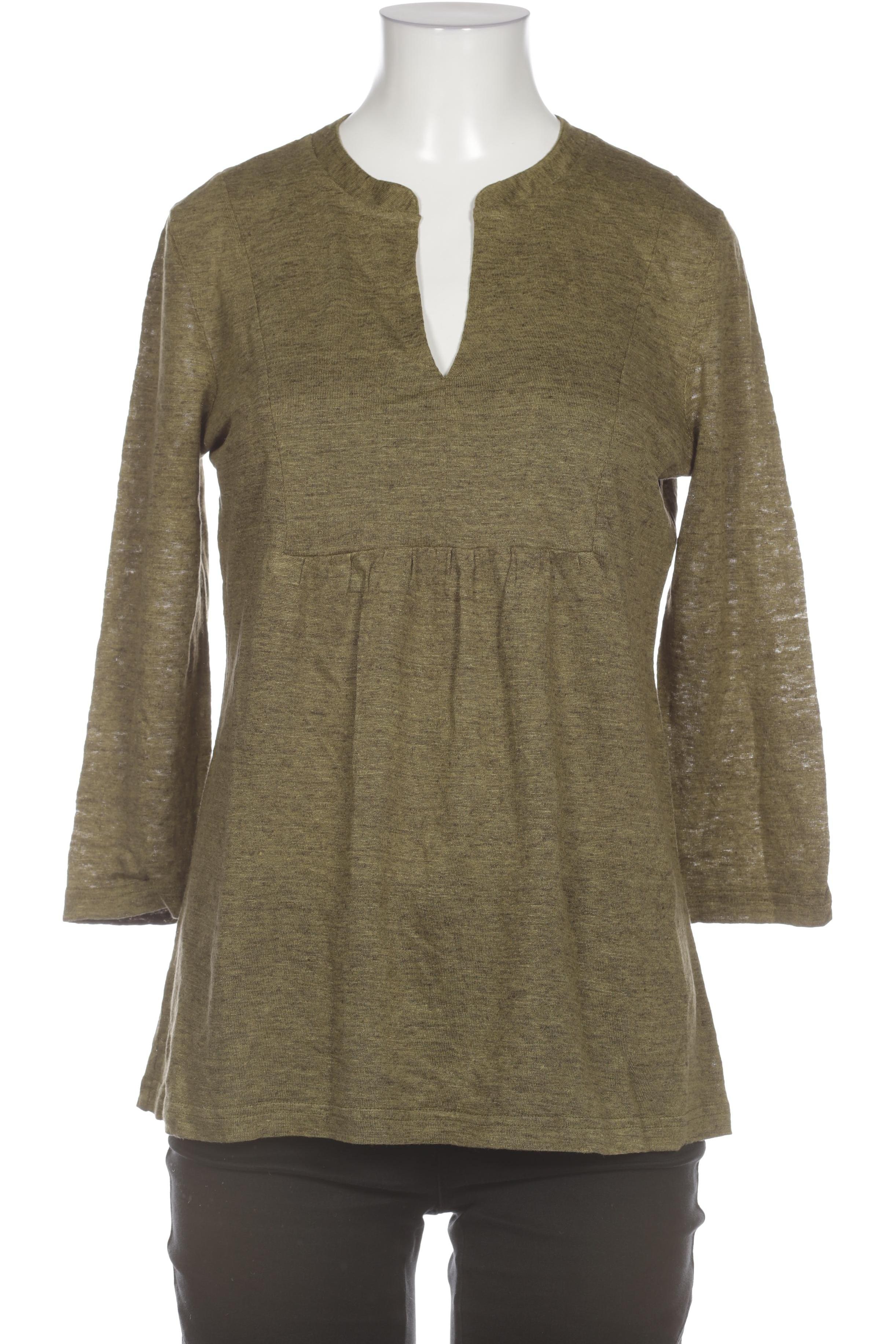 

hessnatur Damen Langarmshirt, grün, Gr. 38
