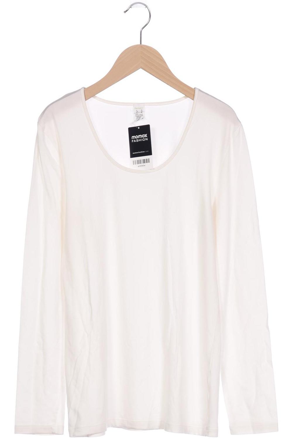 

hessnatur Damen Langarmshirt, weiß, Gr. 44